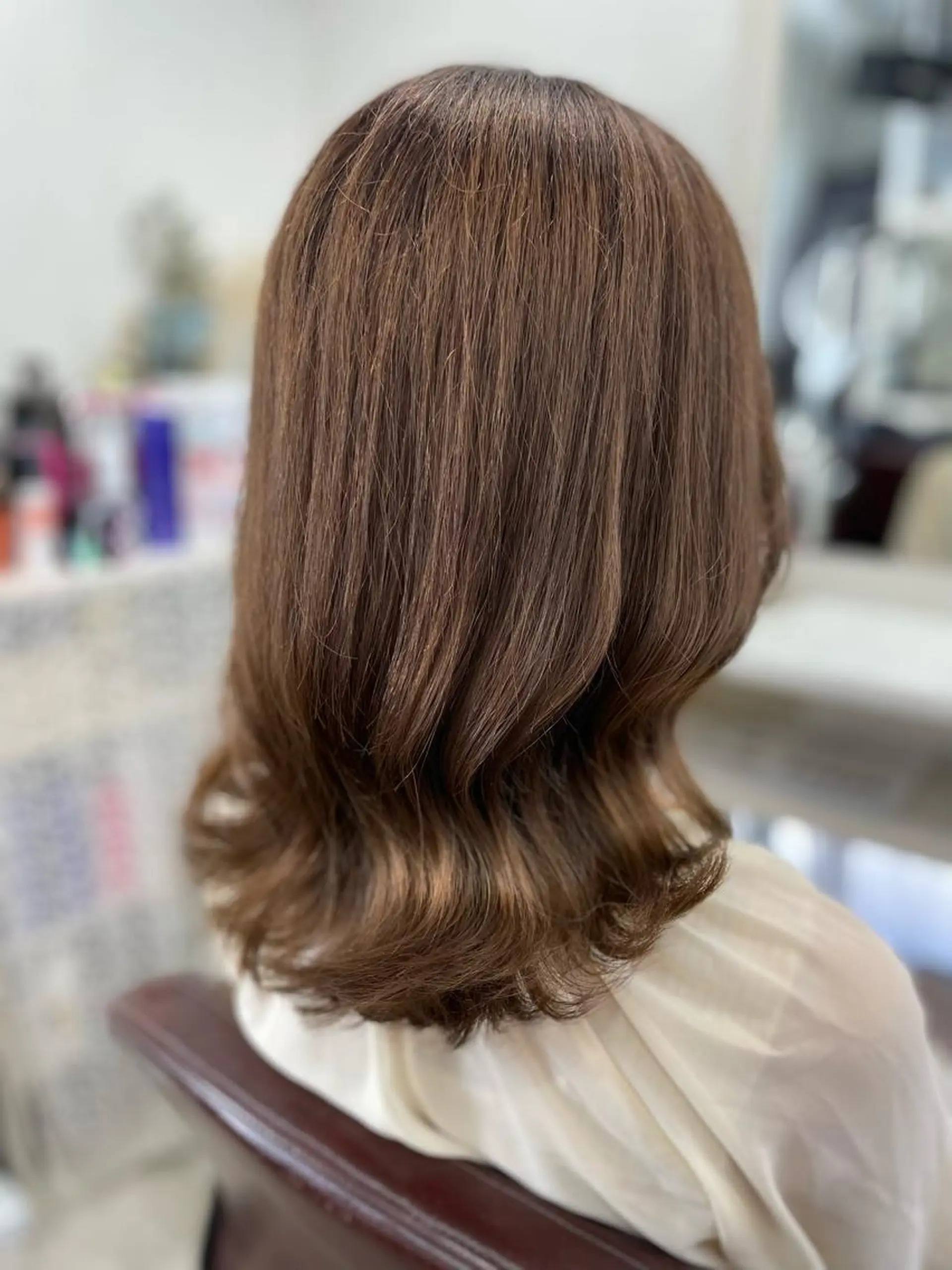 ミディアム カラー 韓国ヘア🤍髪質改善 🇰🇷AKANEのヘアスタイル