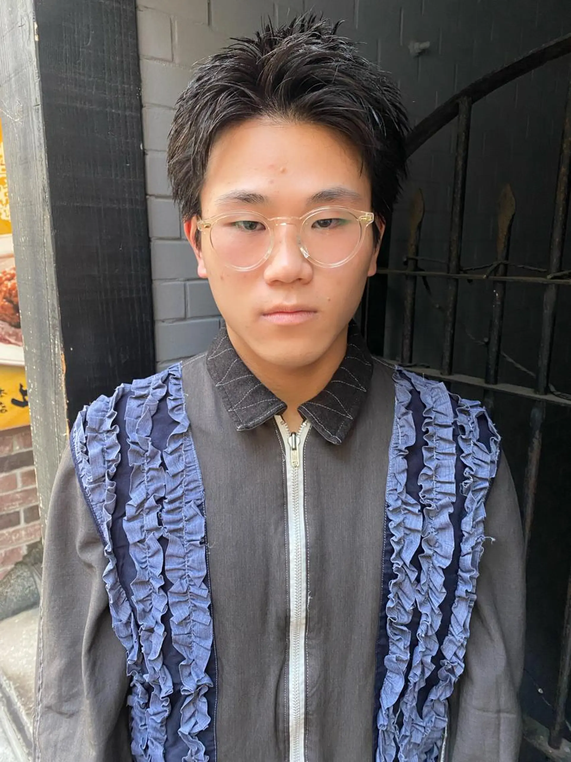 ショート メンズ メンズブリーチ メンズハイライト メンズインナーカラー メンズパーマ プードルパーマ カット 💈メンズ短髪特化 ✂︎伊藤大輝💈のヘアスタイル