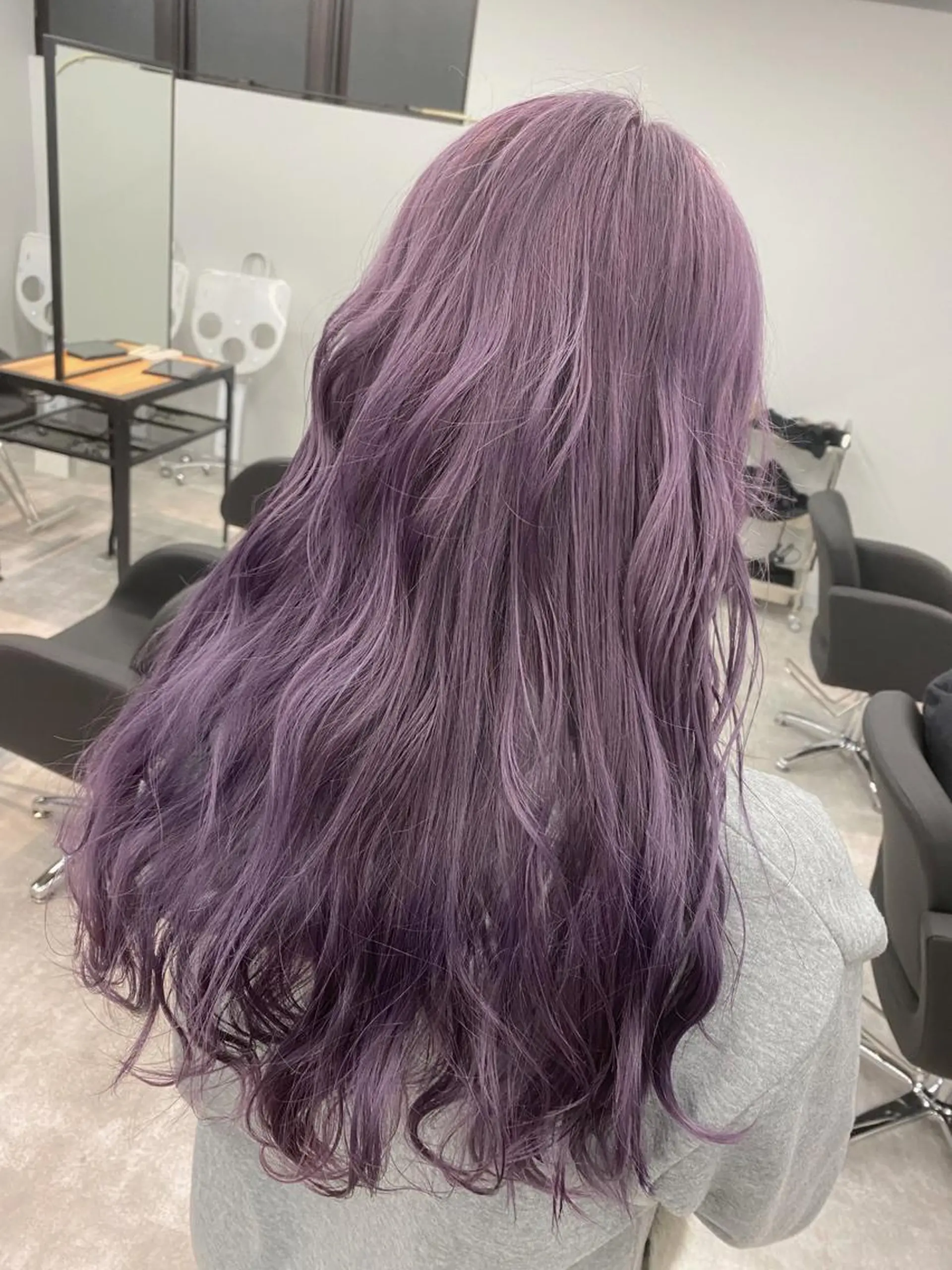 ロング カラー ラベンダーカラー esu 天満のヘアスタイル