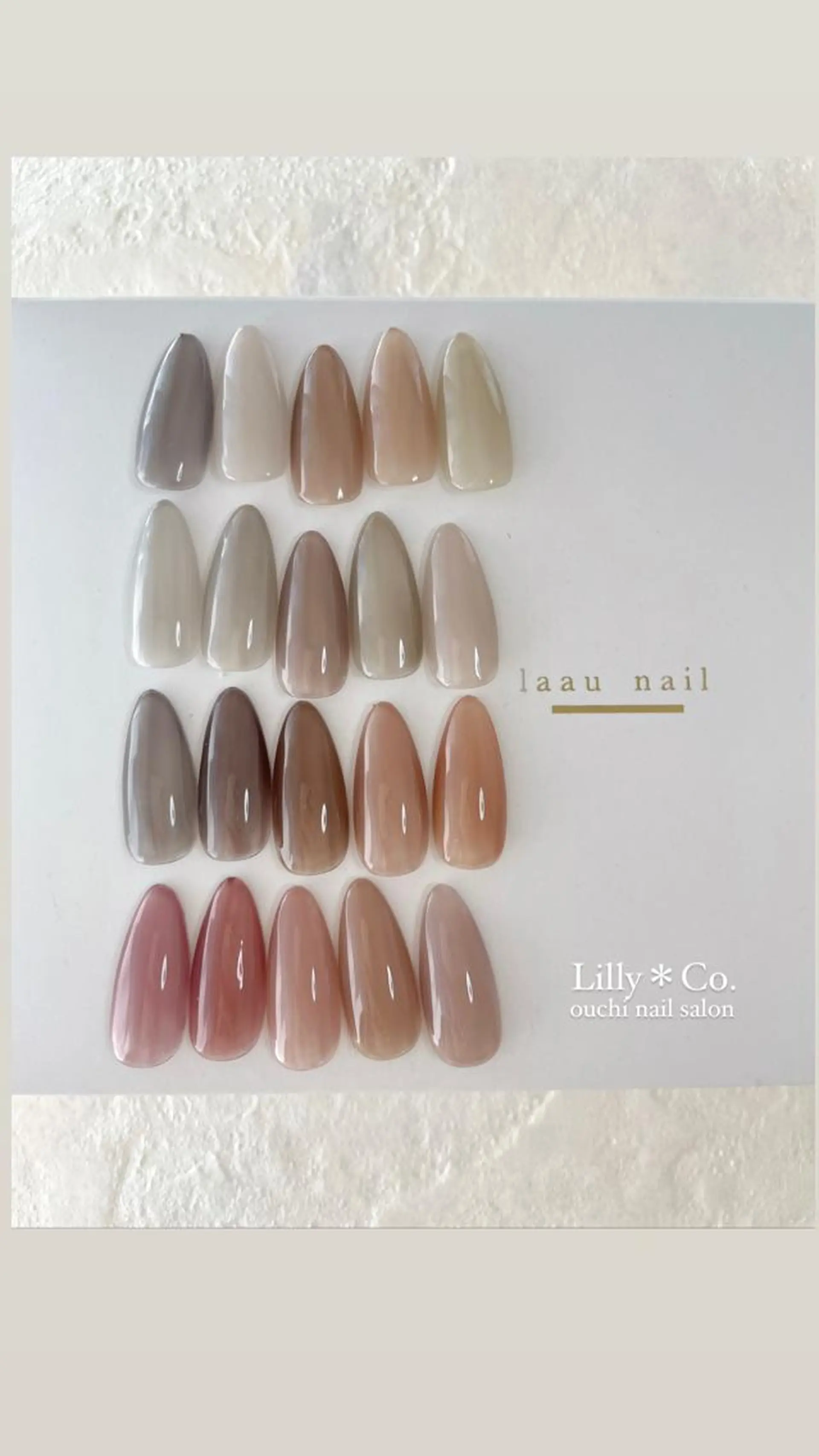 ネイル ジェルネイル ワンカラーネイル ハンドネイル ハンドケア Lilly Co.のネイルデザイン