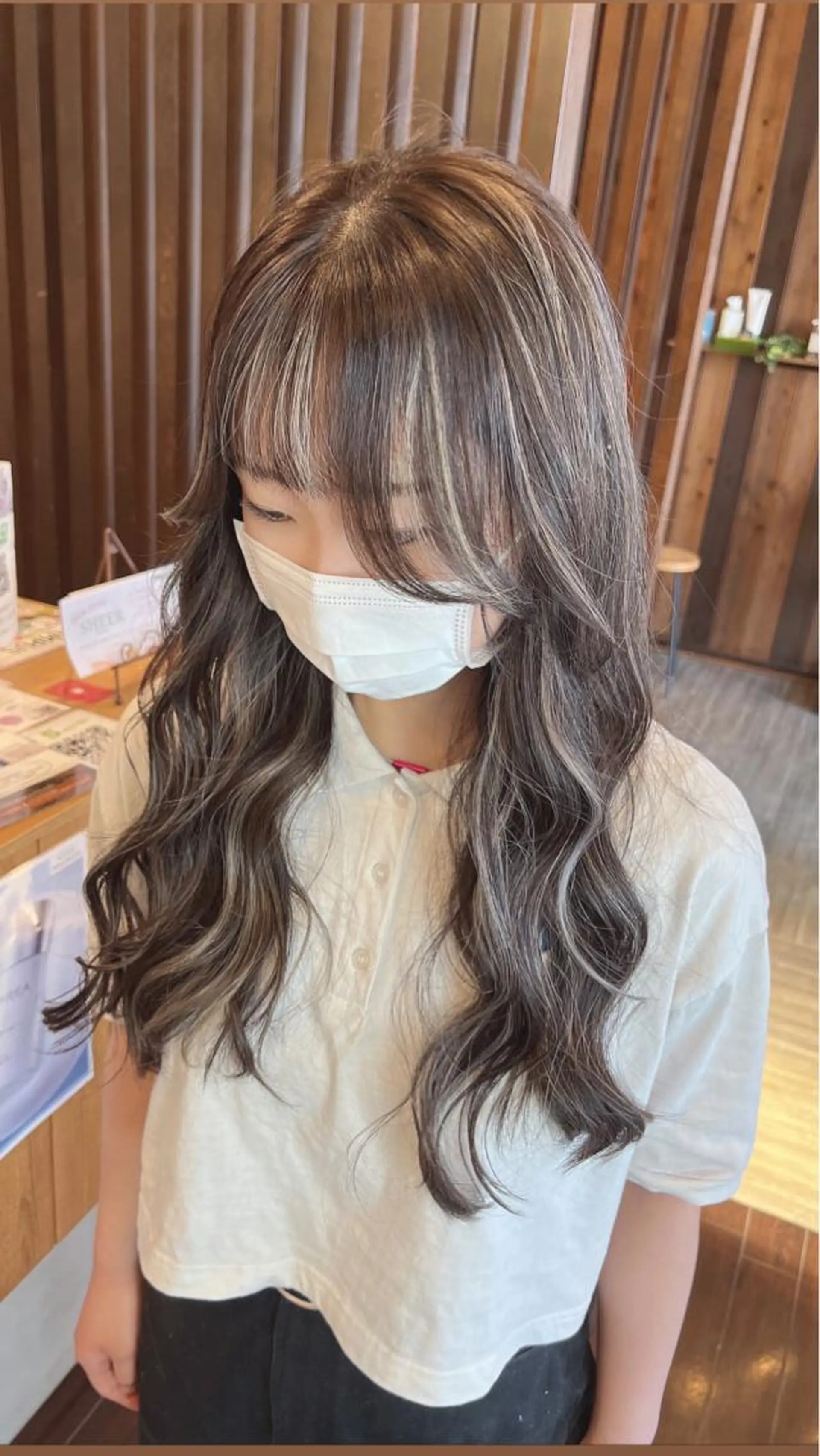 ロング カラー ヘアカラー トリートメント 具志 正太のヘアスタイル