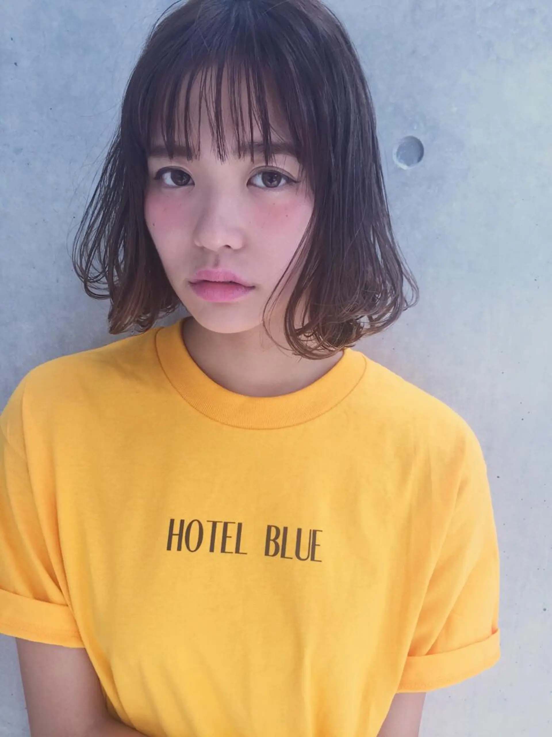 ショート ミディアム ボブ 外ハネヘア 透明感カラー🌿ボブ ✨飛田　ケイのヘアスタイル