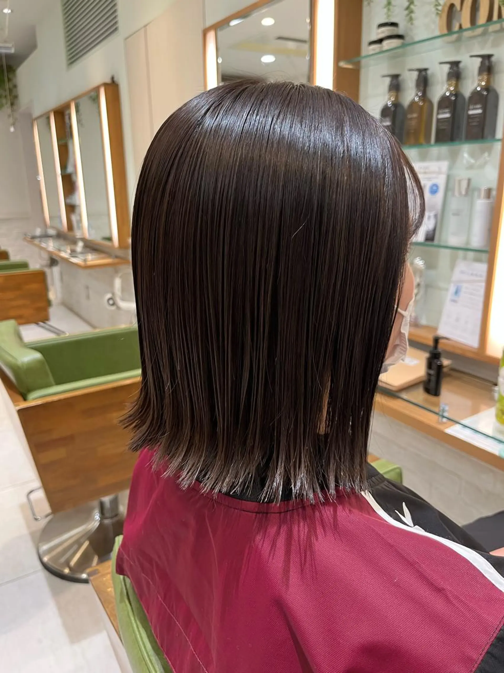 ミディアム カラー グレージュ 高橋友里亜 /フリーランスのヘアスタイル