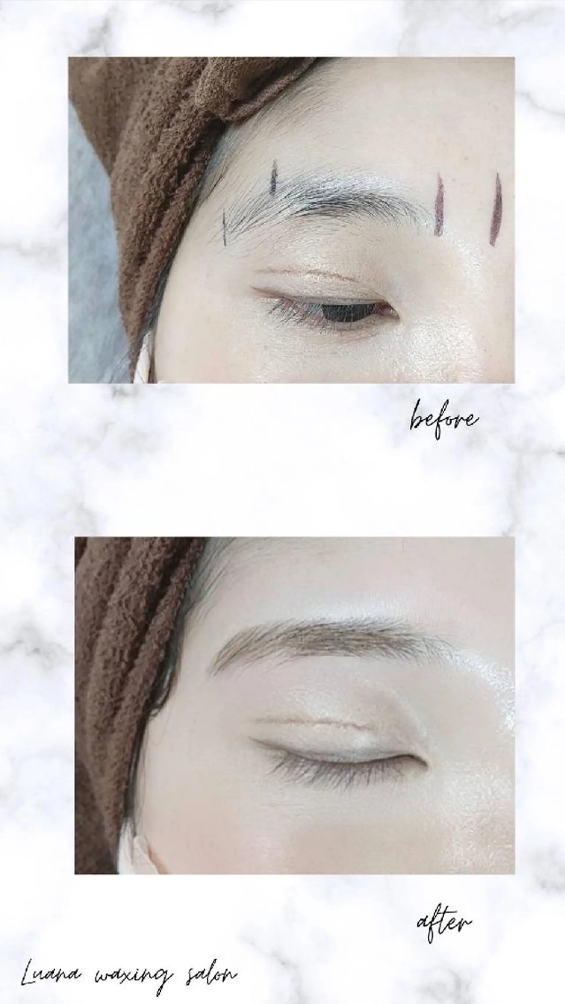 アイブロウ 眉毛ワックス脱毛 Luana wax 🐚根本のエステ・リラクイメージ