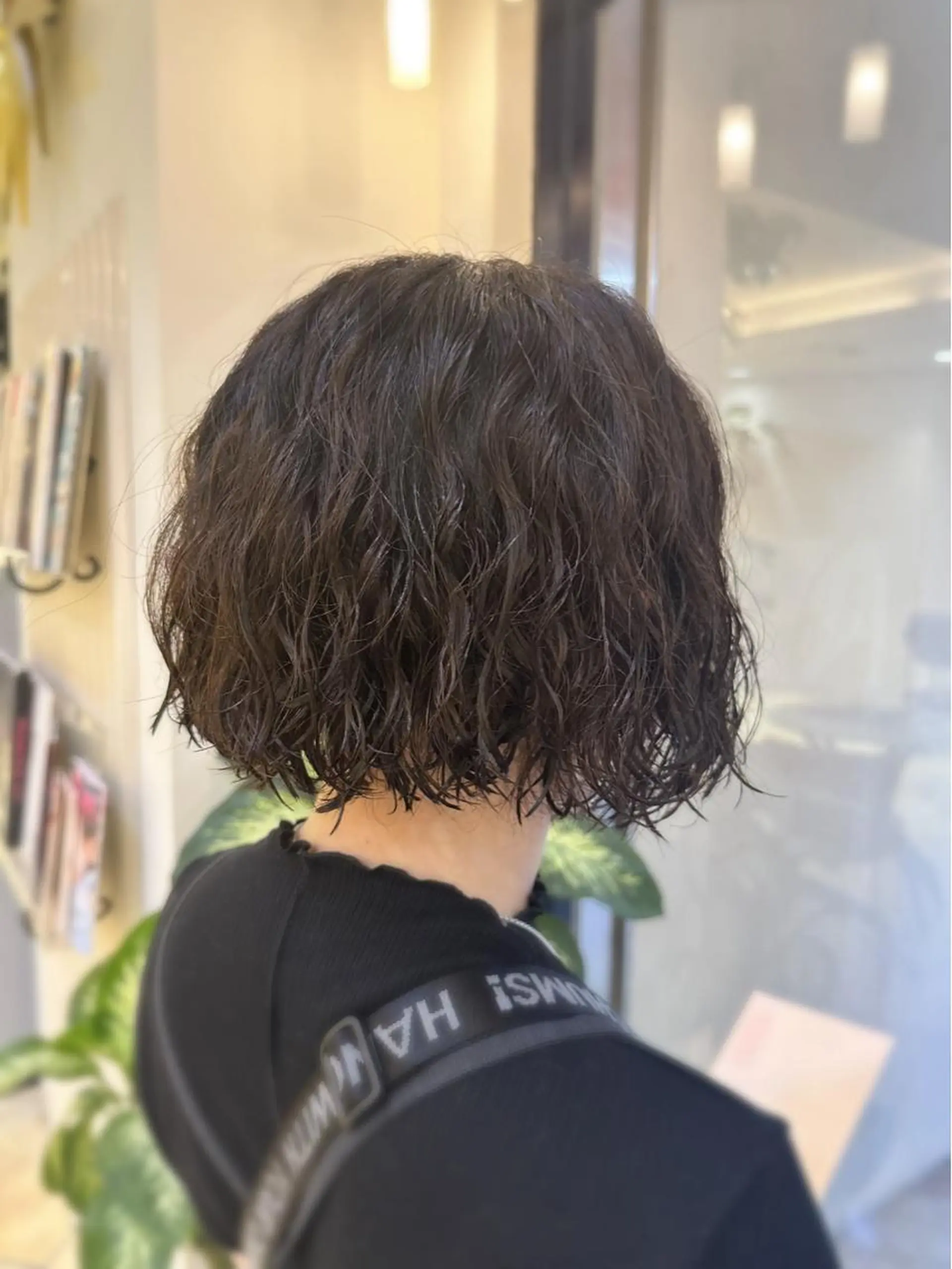 ショート パーマ ボブ スパイラルパーマ カット パーマ 小顔レイヤー💗 木村実樹のヘアスタイル