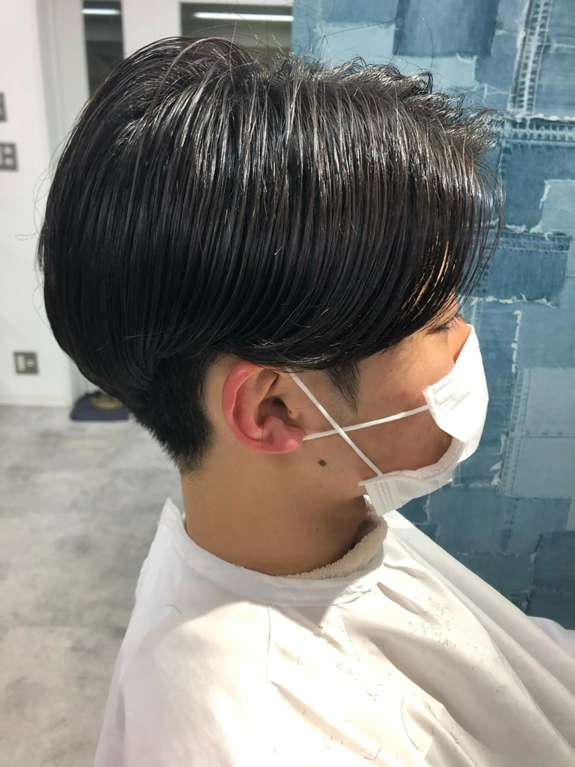 メンズ センターパート ツーブロック カット ヘッドスパ Noyヨシモト ヒロトのヘアスタイル