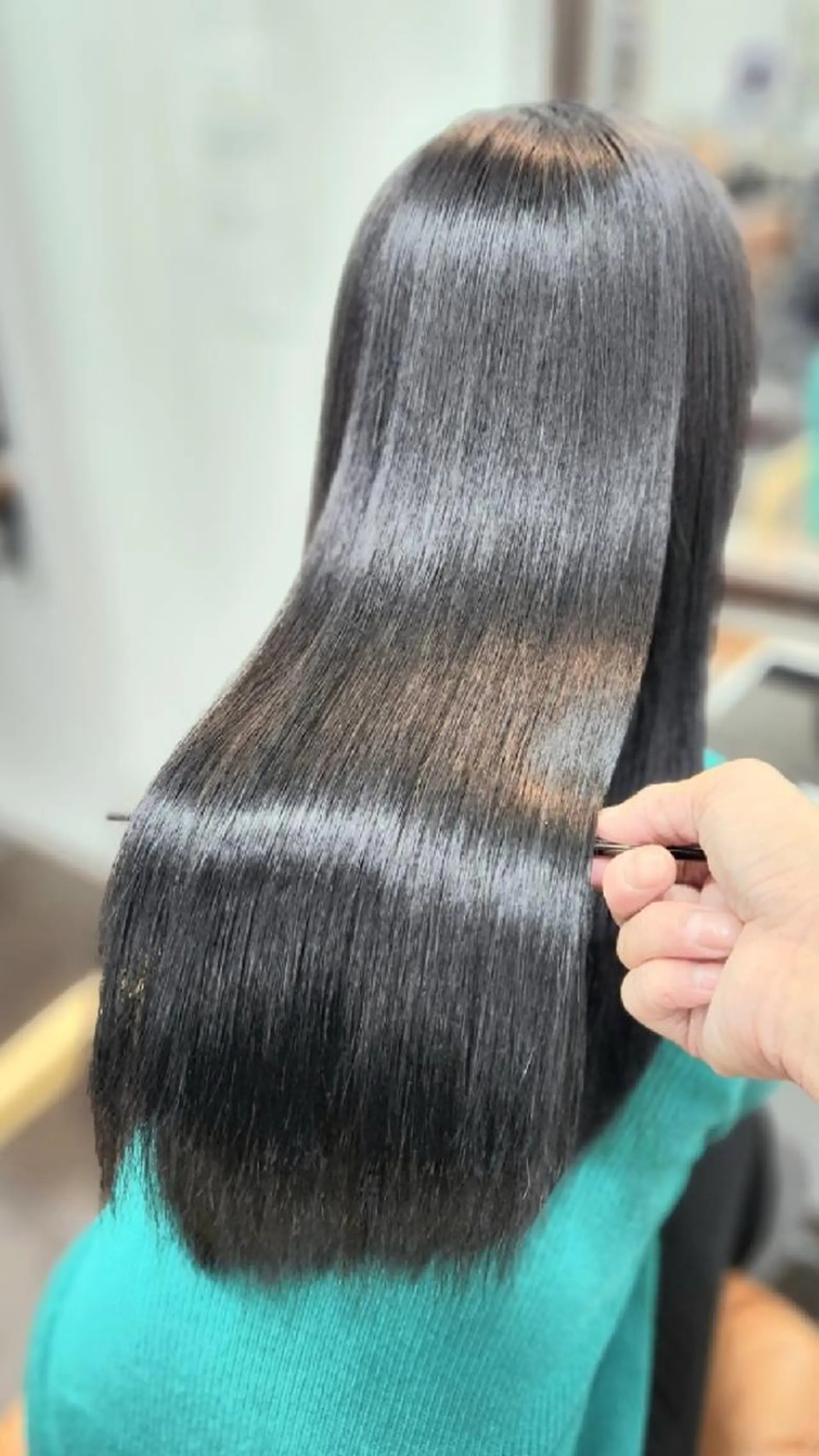 ロング 髪質改善 ロング 縮毛矯正 トリートメント 酸熱トリートメント トリートメント ヒロセ シュウジのヘアスタイル