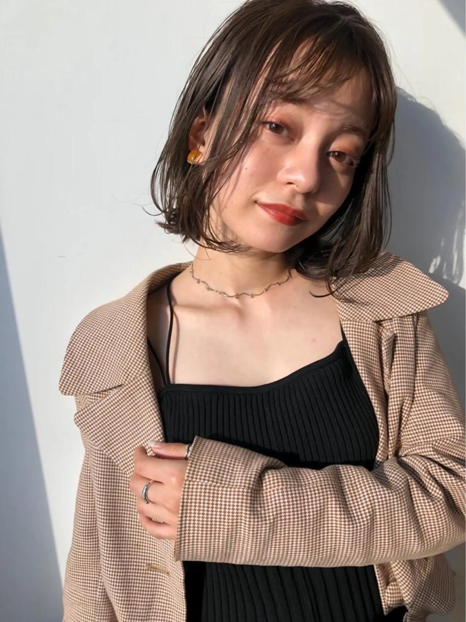 ミディアム カラー i muのヘアスタイル