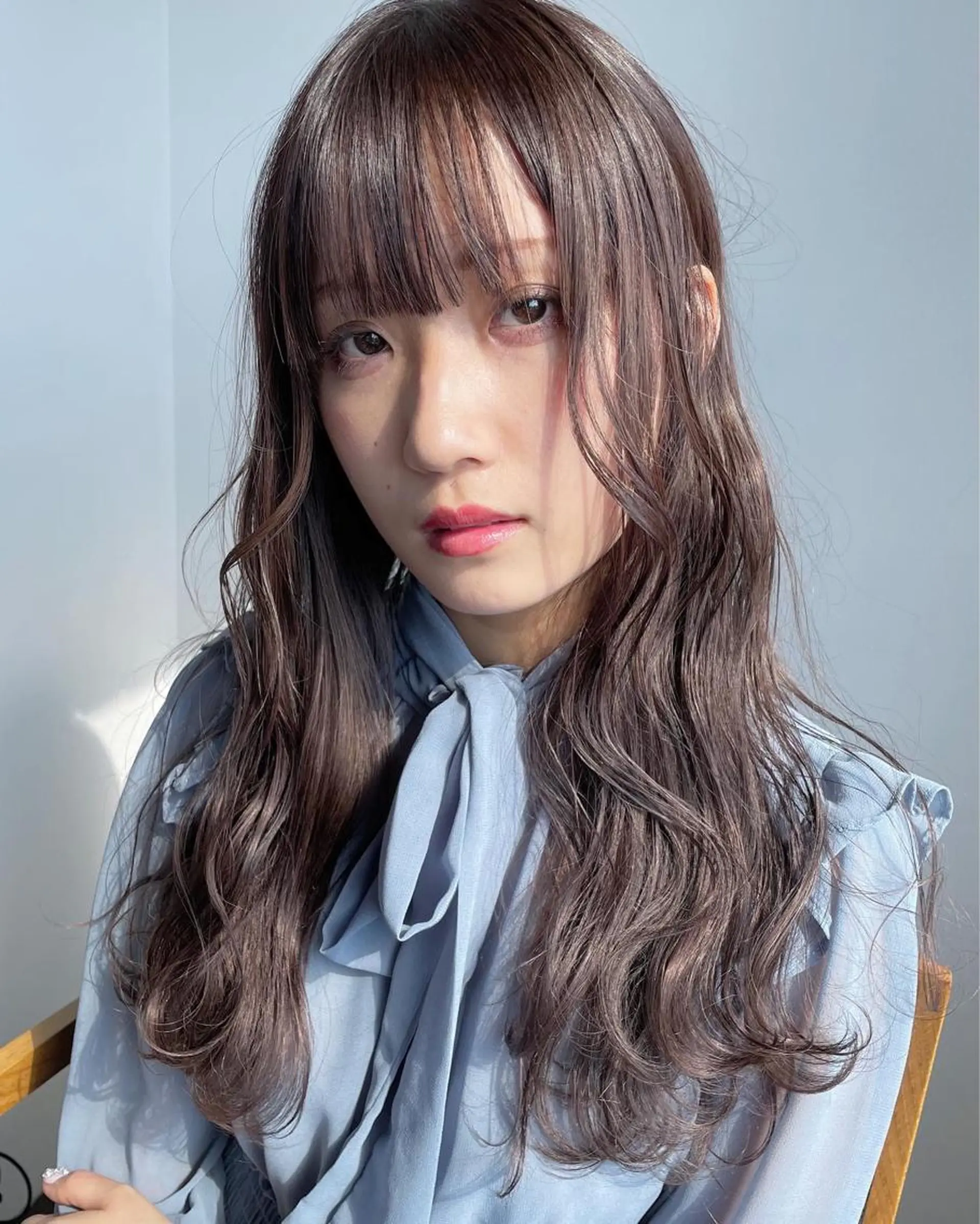 ロング カラー ダークシルバー シルバー カット ヘアカラー トリートメント ハイトーン/レイヤー /ケアブリーチ石川治のヘアスタイル