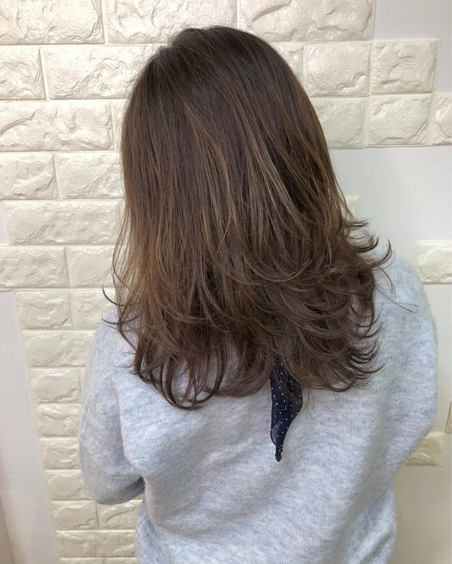 ミディアム カラー ブリーチ 透明感カラー 横浜ブリーチムラ直し ハイトーン/ブリーチのヘアスタイル