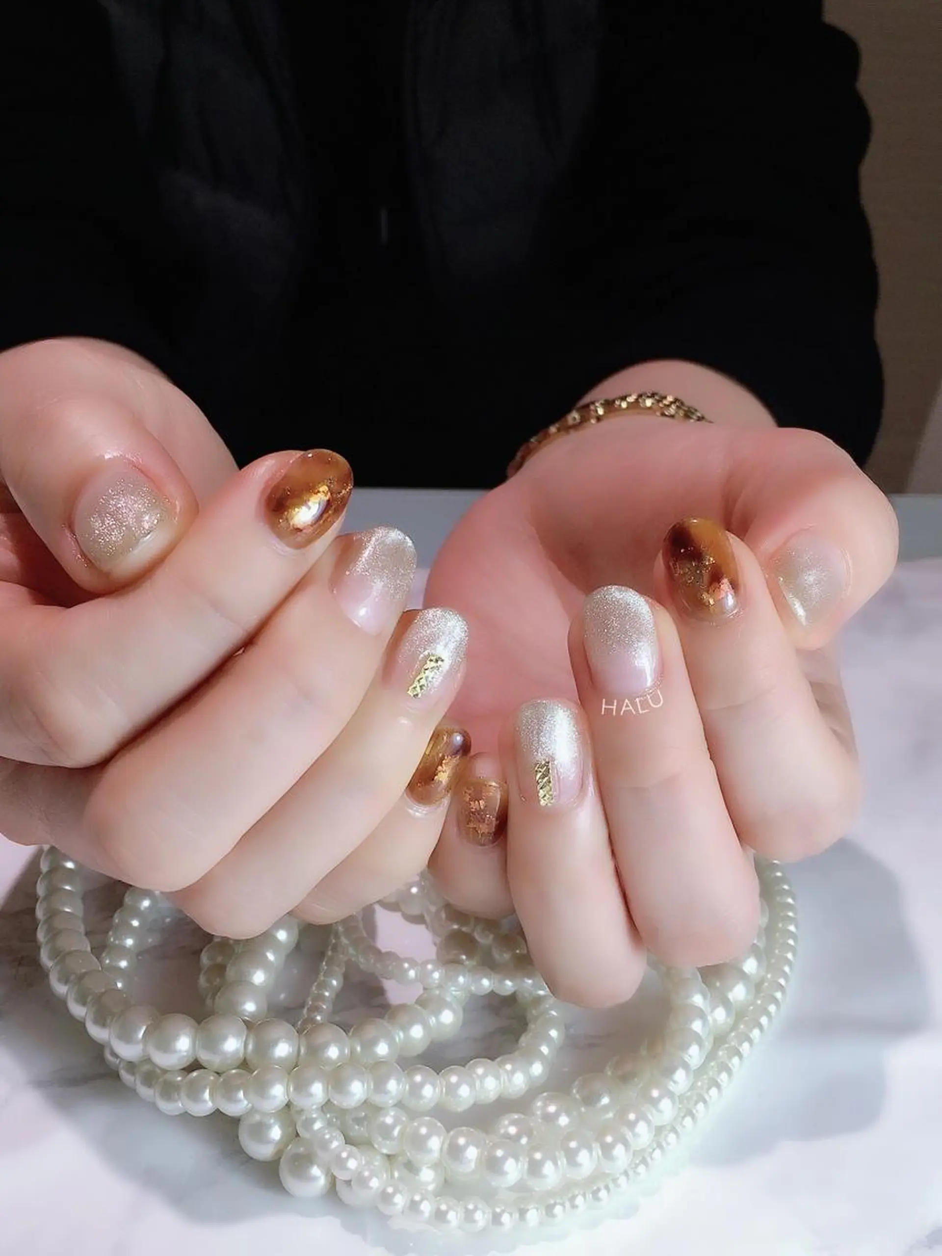 ネイル べっ甲ネイル HALU ハルのネイルデザイン