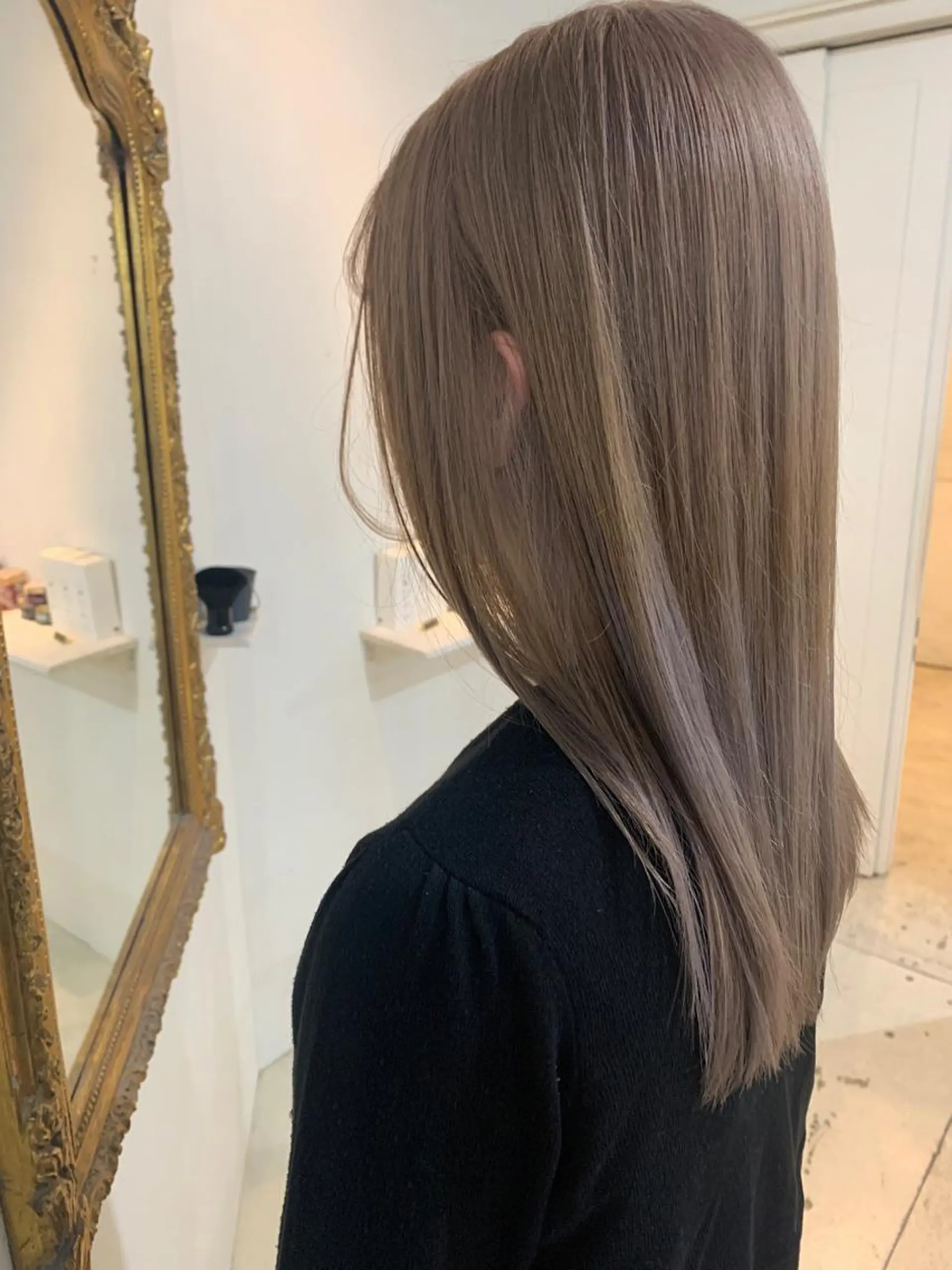 ロング ヘアカラー トリートメント ダブルカラー/透明感 💈JUNYA💈のヘアスタイル