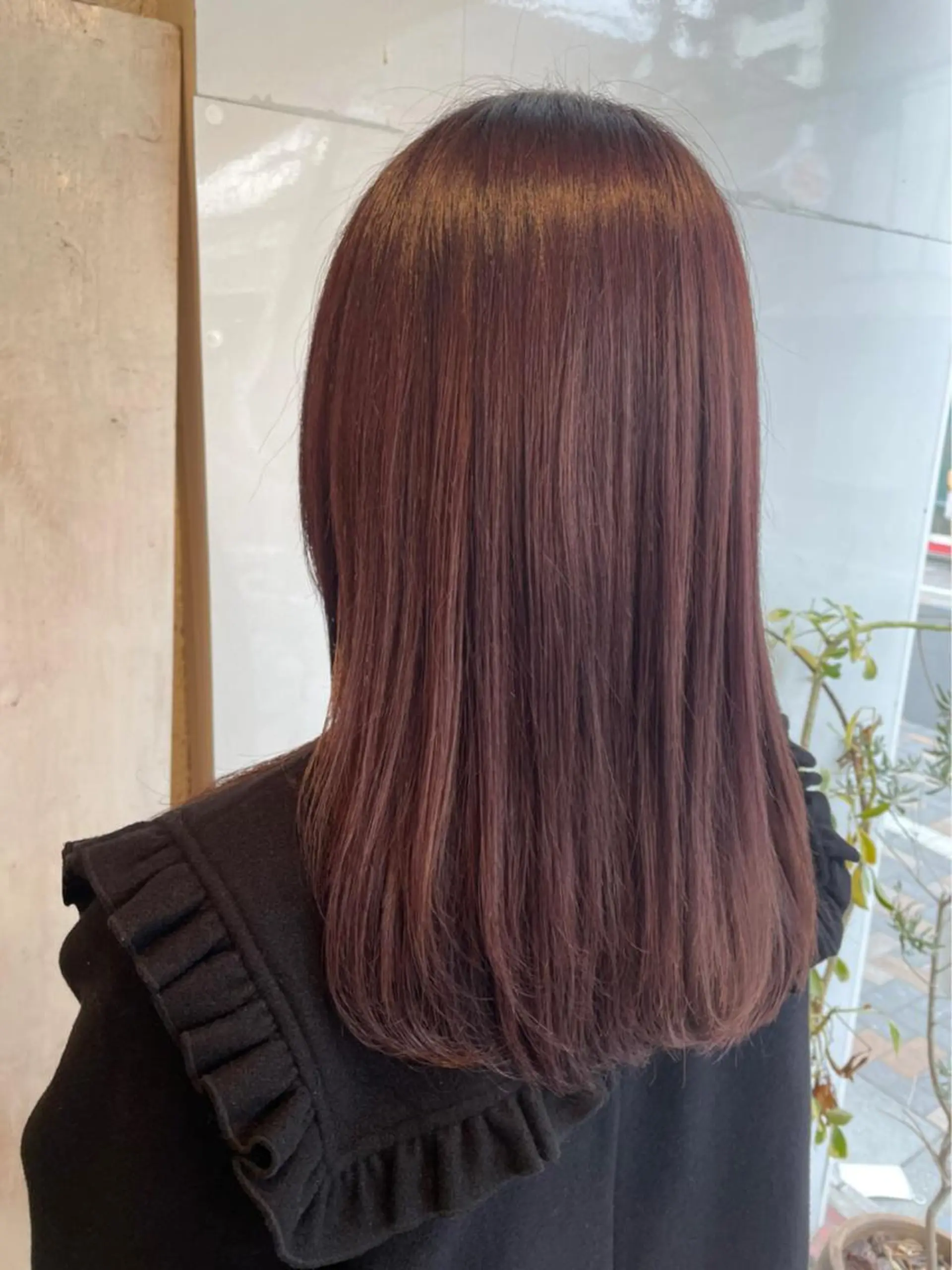 セミロング ふるはし みなのヘアスタイル