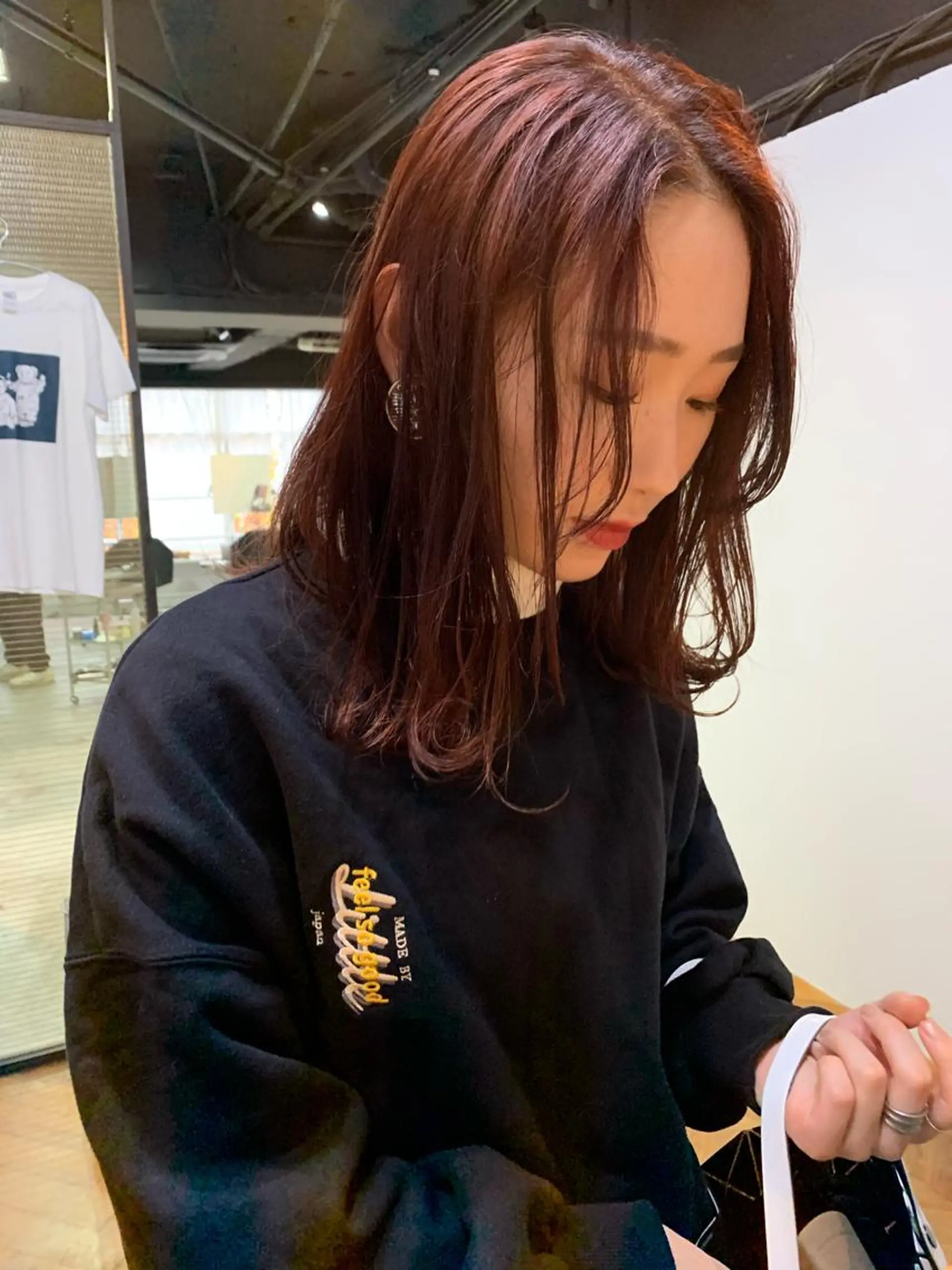 セミロング カラー カット ヘアカラー トリートメント ヘアセット 🍃柔らかヘアー田中 瑞希🍃のヘアスタイル
