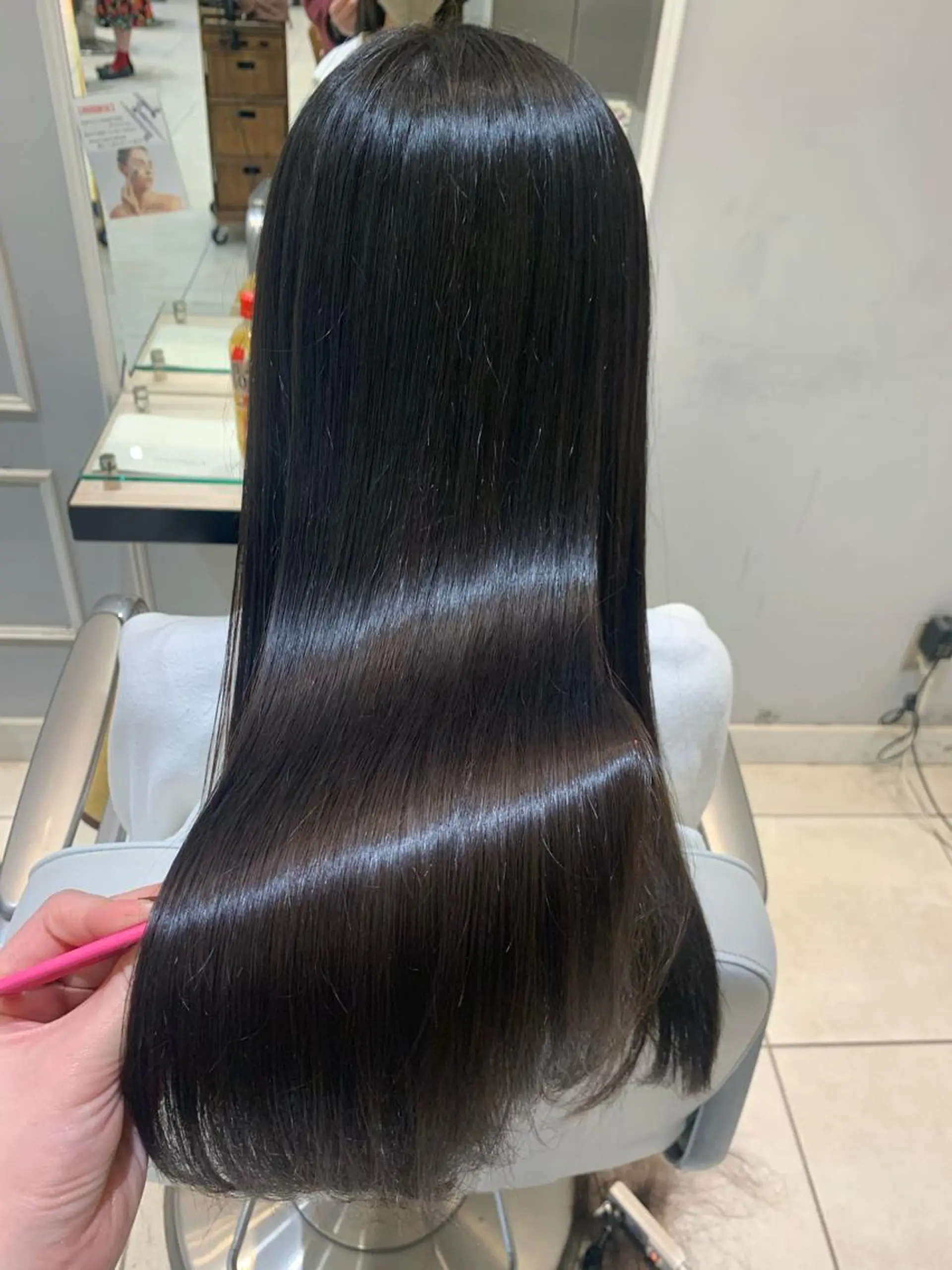 セミロング カラー パーマ メンズ キッズ 髪質改善 酸熱トリートメント/ 髪質改善🌟玉井香奈のヘアスタイル