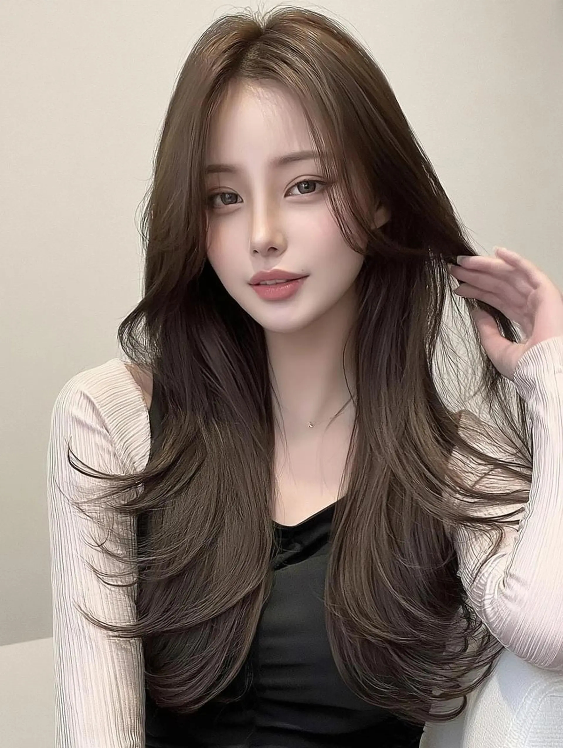 カラー ロング カット ヘアカラー FOCUS JAPANのヘアスタイル