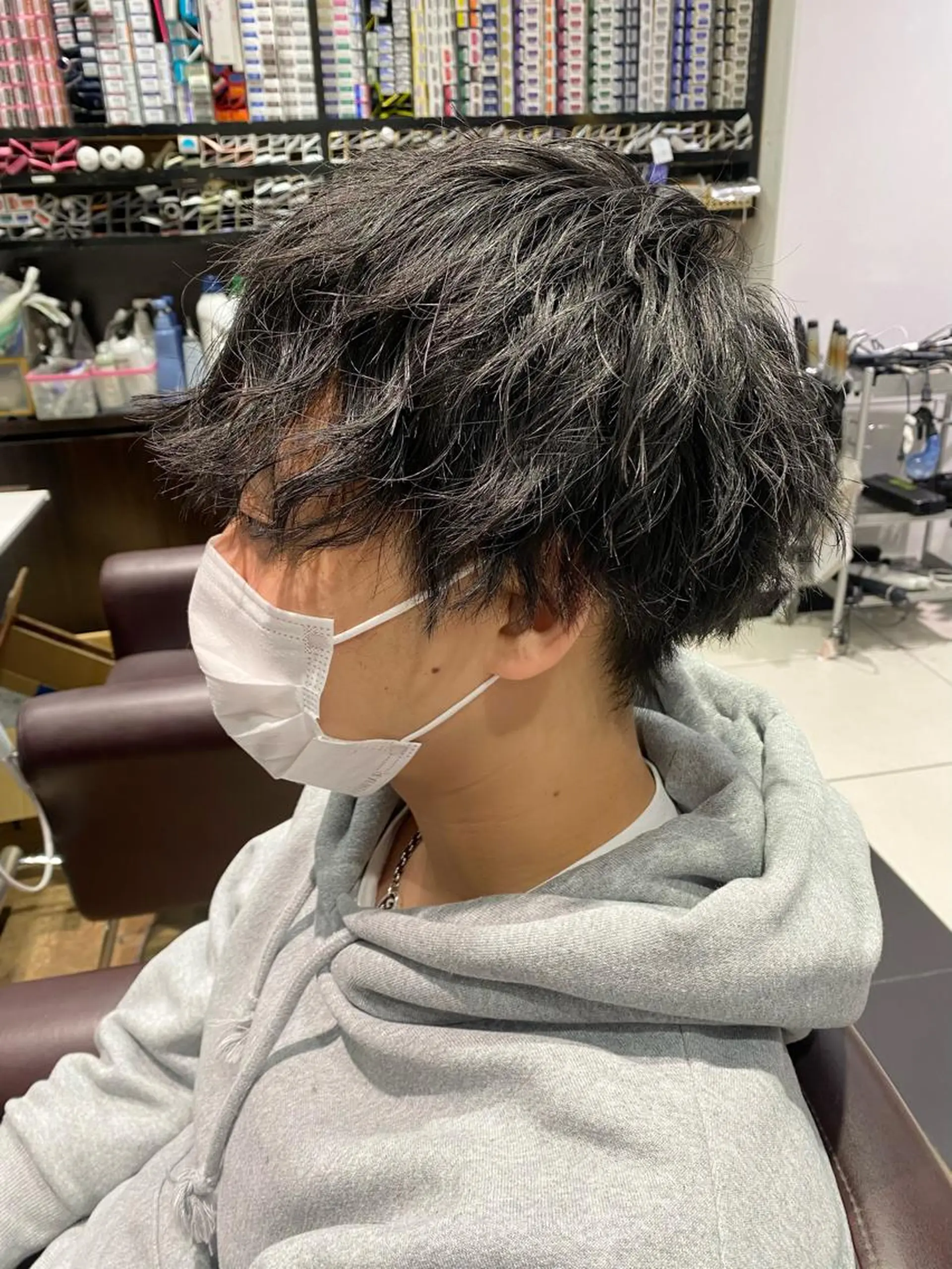 ショート メンズ メンズパーマ メンズツイストパーマ ツイストパーマ カット パーマ 似合わせ提案サラ艶♡ 彩華のヘアスタイル