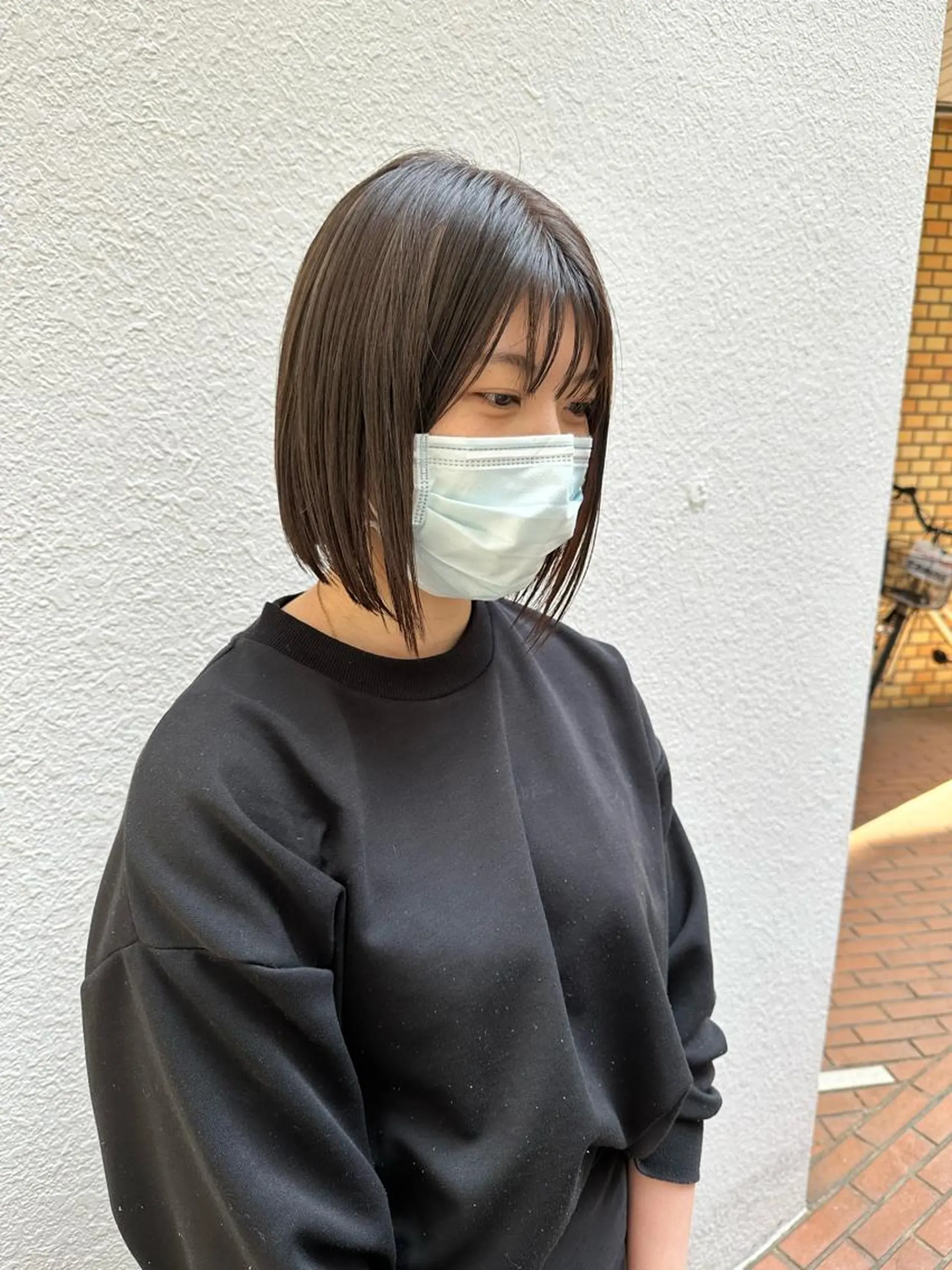 ショート カラー ボブ ヘアカラー ハマベ イクト FLORENのヘアスタイル