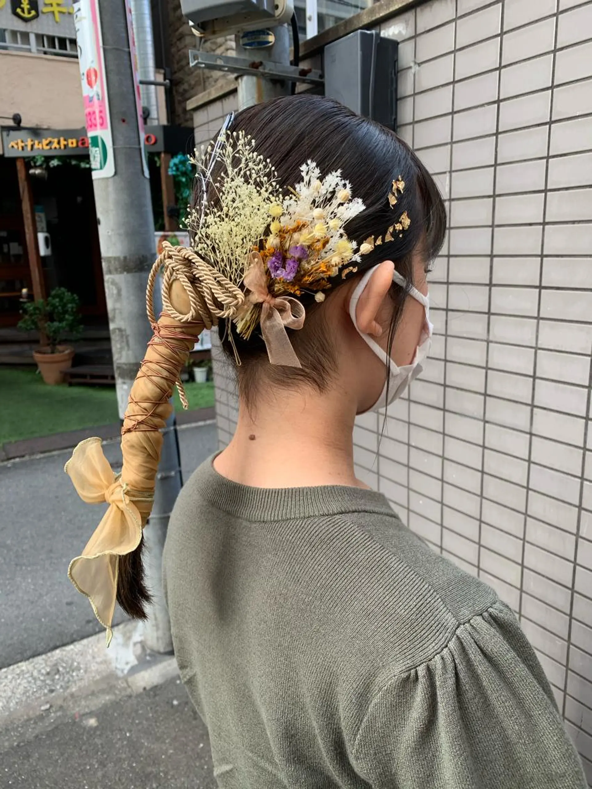 ミディアム カラー ヘアアレンジ ヘアセット MARU パーマ/レイヤーのヘアスタイル