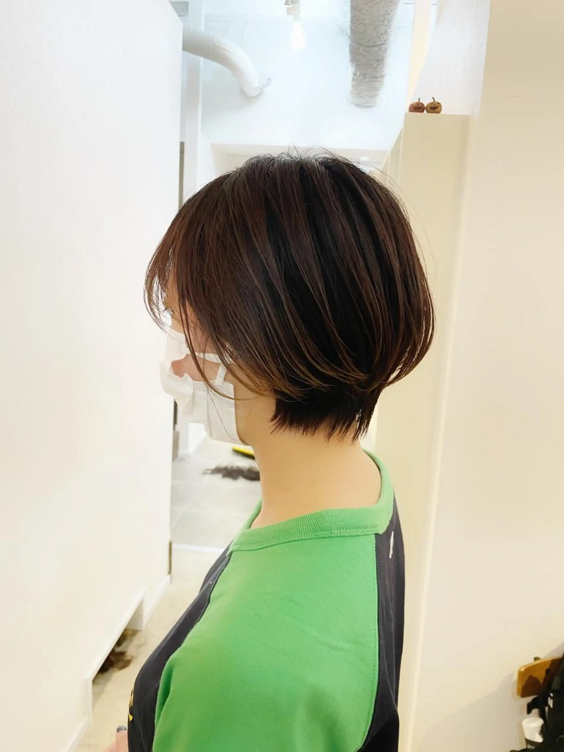 ショート カラー 丸みショート くびれヘア くせ毛 ミセス ショートヘア カット ヘアカラー 👑銀座ショート/ 絶壁補正/金子涼👑のヘアスタイル