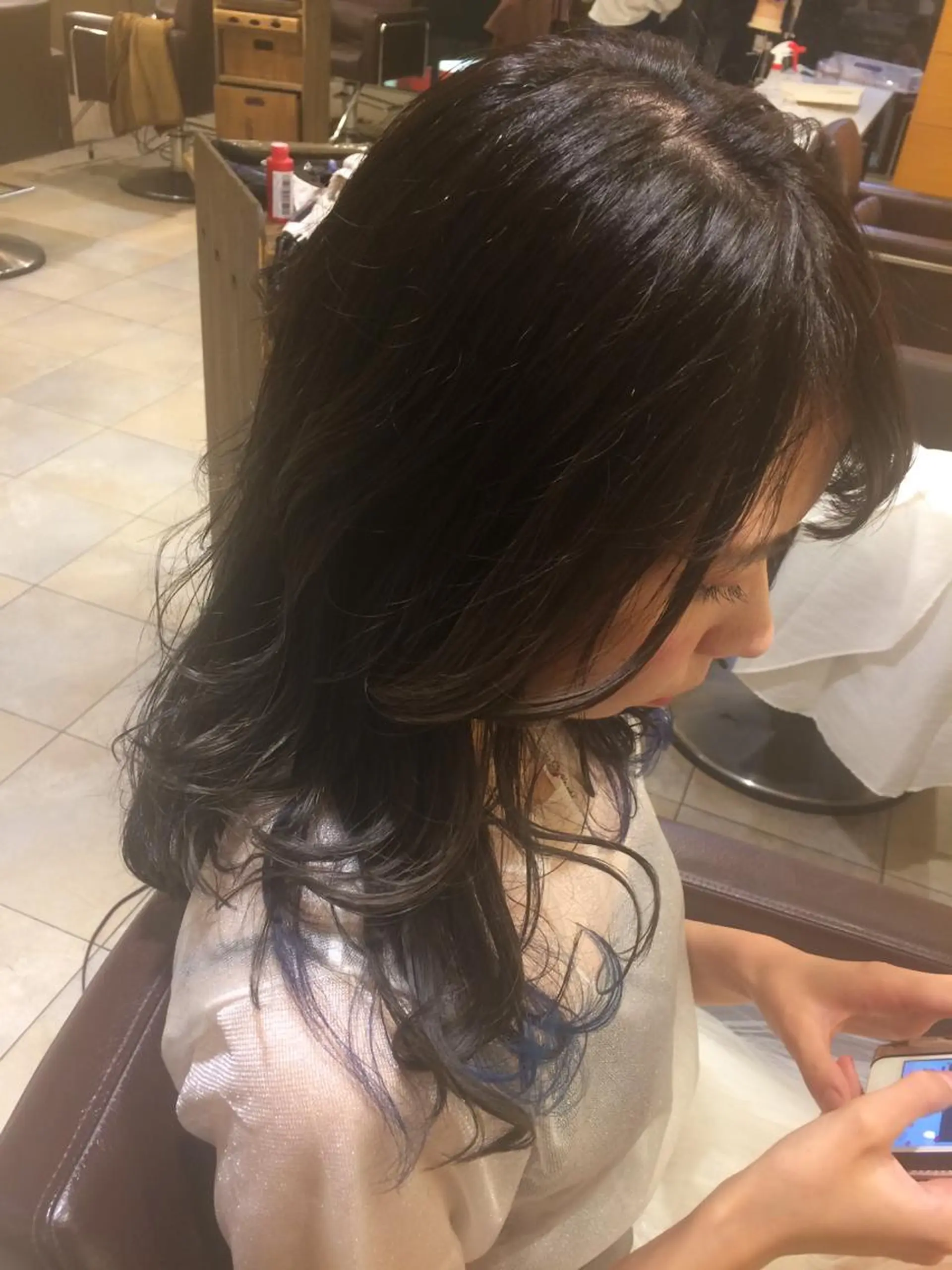 ロング カラー パーマ ヘアアレンジ メンズパーマの巨匠 鈴木純のヘアスタイル