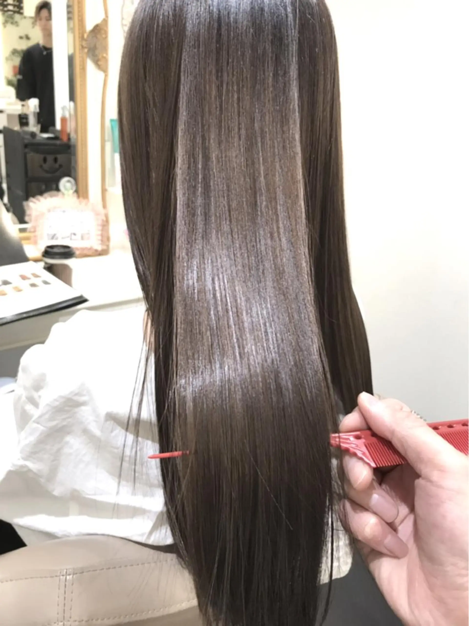 カラー セミロング 髪質改善 ヘアカラー トリートメント 高橋凜/髪質改善/ 縮毛矯正/カラーのヘアスタイル