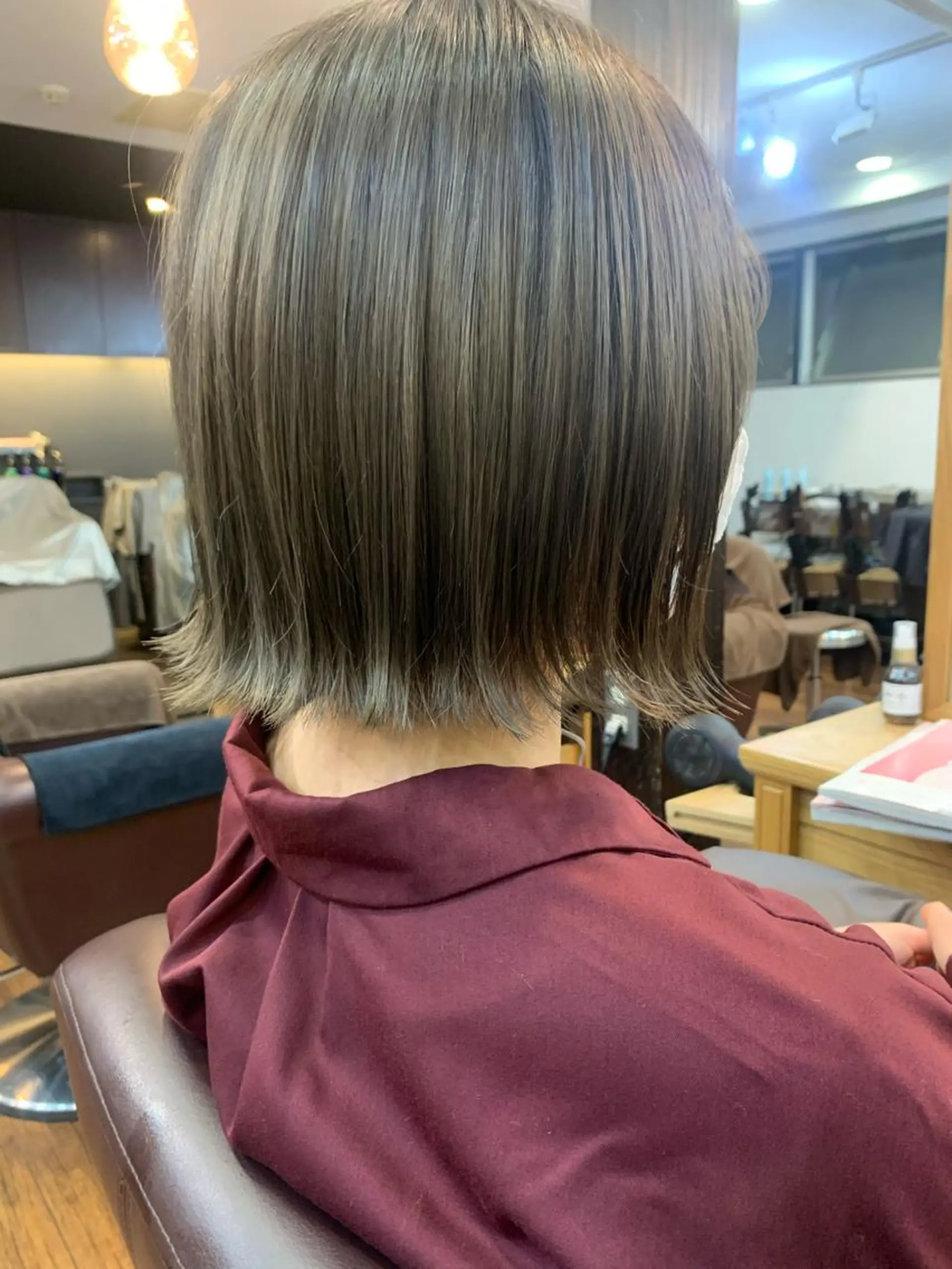 ショート カラー 縮毛矯正/ショート/ レイヤー/畑中正敏のヘアスタイル