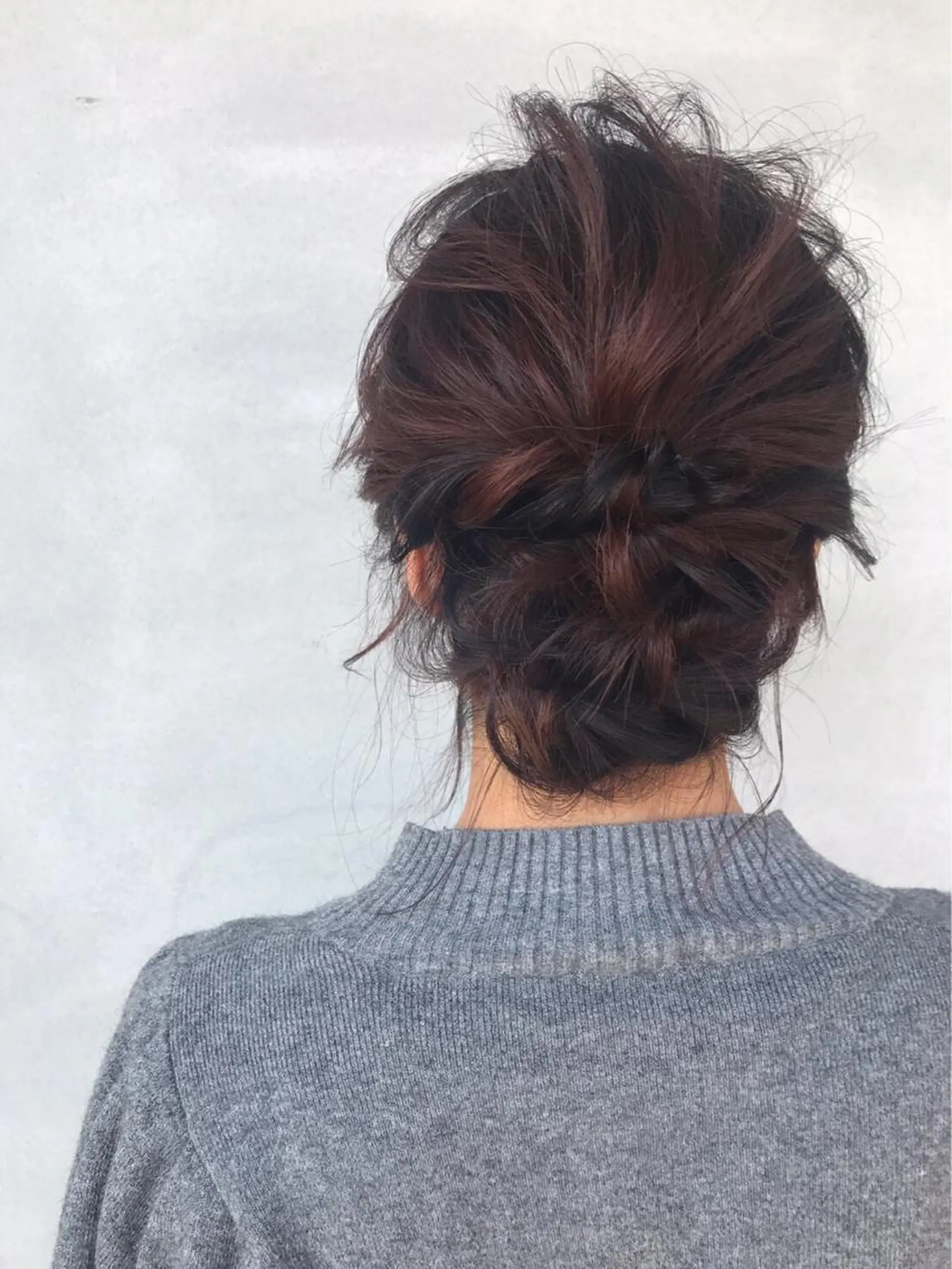カラー レッドカラー mu ku.のヘアスタイル