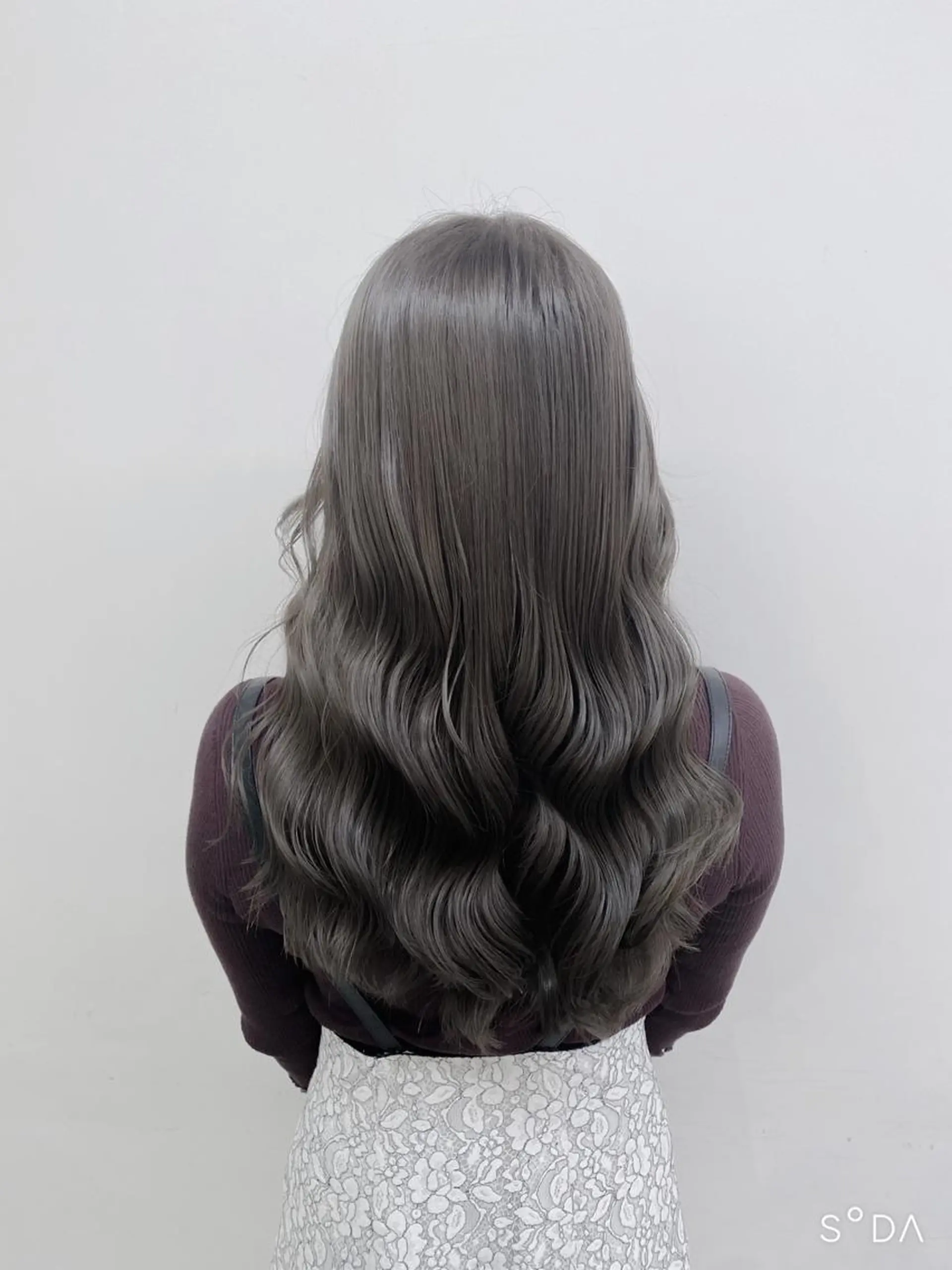 ミディアム カラー ヘアアレンジ グレージュ ヨシンモリ カット ヘアカラー トリートメント ヘッドスパ ヘアセット ARiA by ECLART所属・💖韓国ヘアの匠 💖TAKUMI💖のヘアスタイル