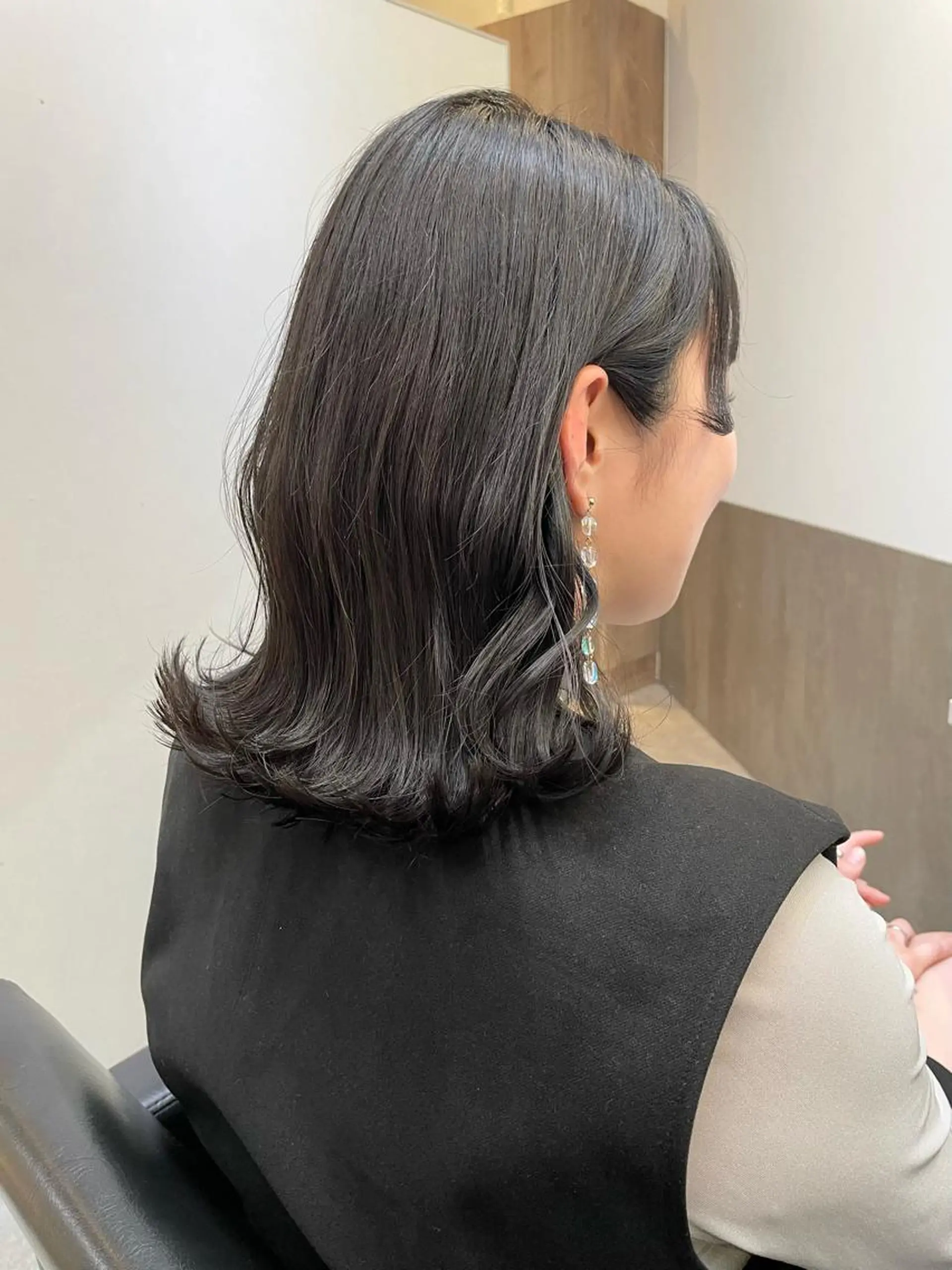 ショート カラー ダークグレー ダークグレージュ グレージュ ヘアカラー トリートメント レイヤー/大人メンズ パーマ🌀 平島拓也のヘアスタイル