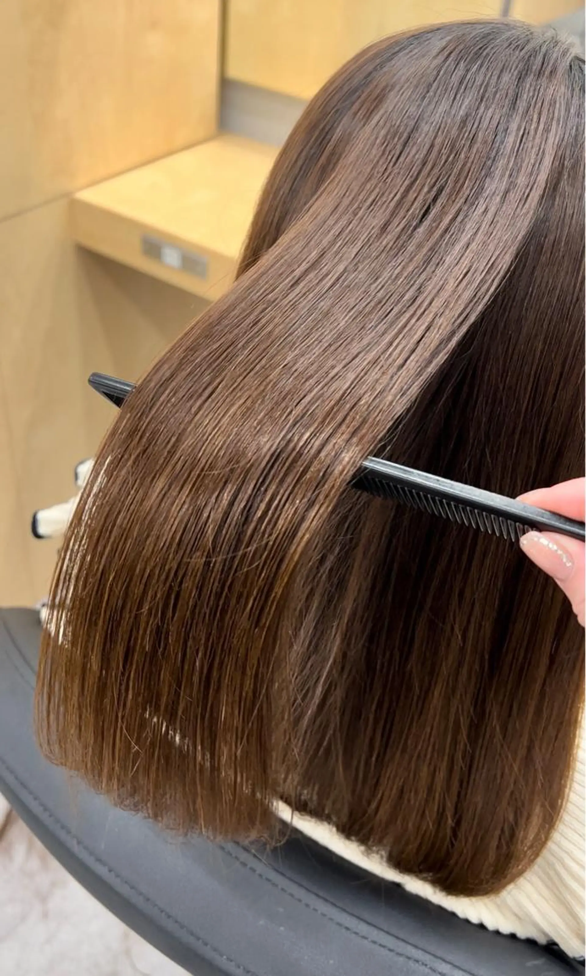 ミディアム カット トリートメント 髪質改善⌇﻿透明感 カラー⌇﻿川上葵のヘアスタイル