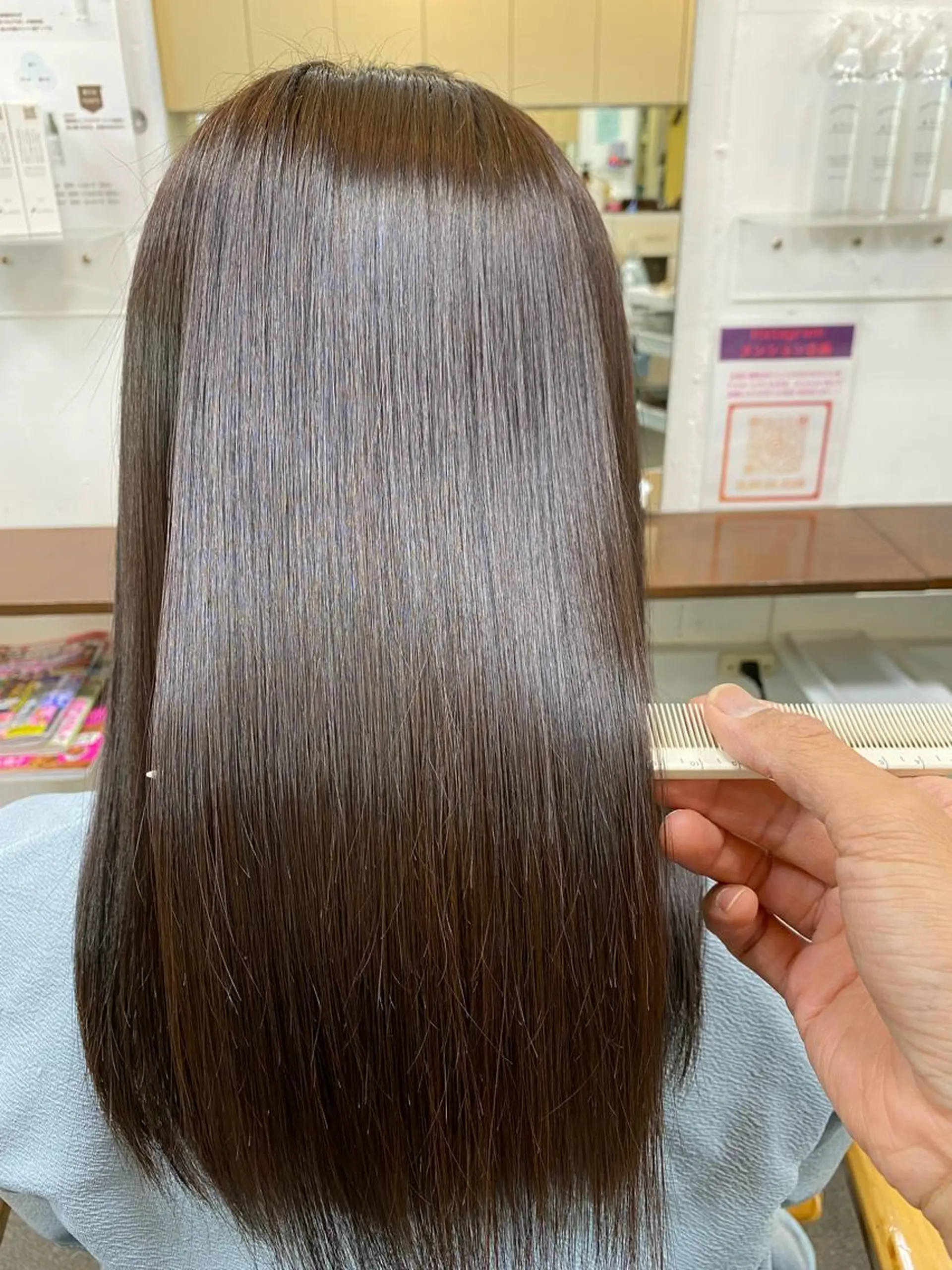 ロング パーマ 縮毛矯正 ストレートパーマ 縮毛矯正 【髪質改善】に特化 オリーブオイルクラブのヘアスタイル