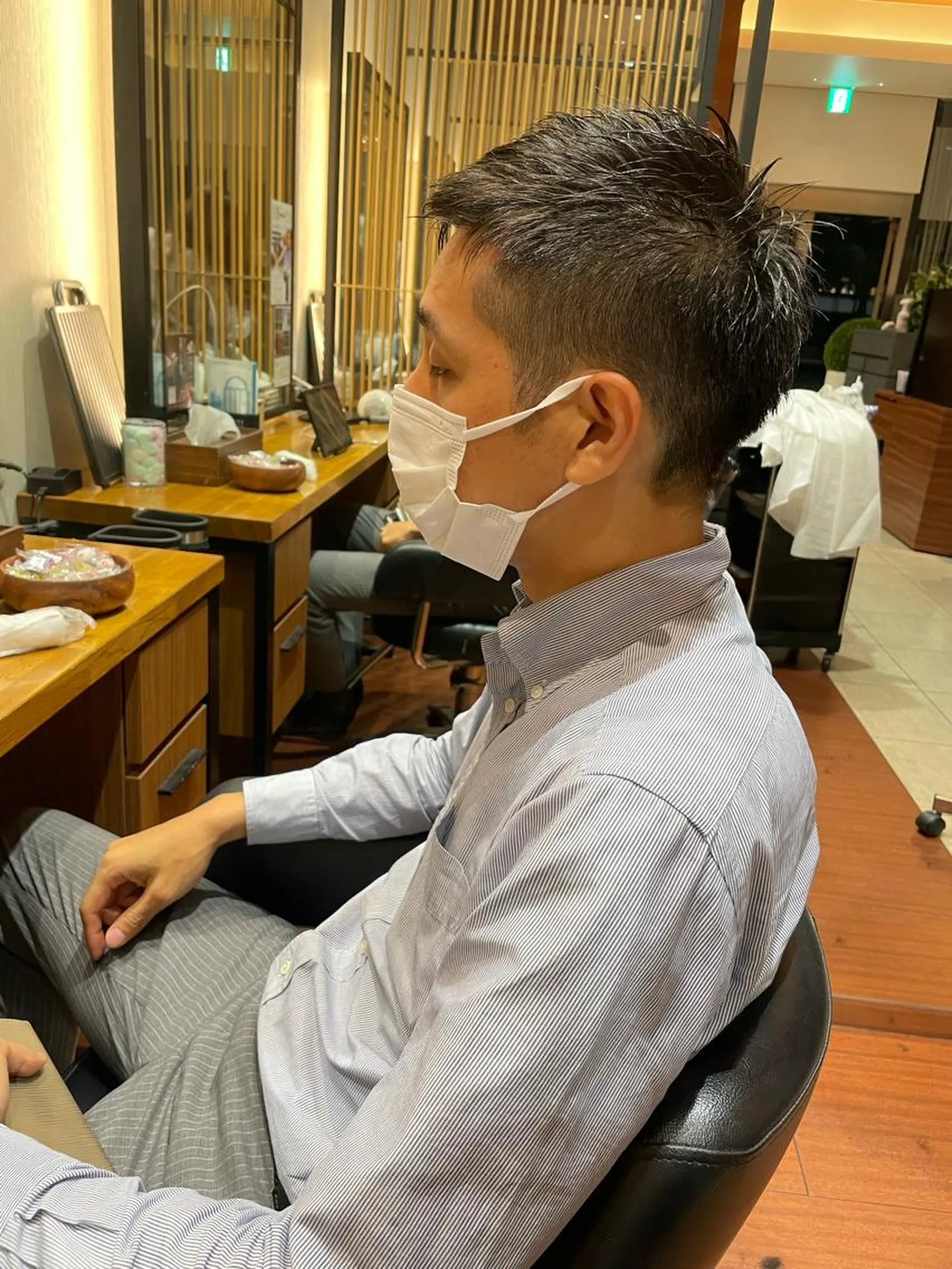 ショート メンズ 髙田 千華 髪質改善ストレートのヘアスタイル