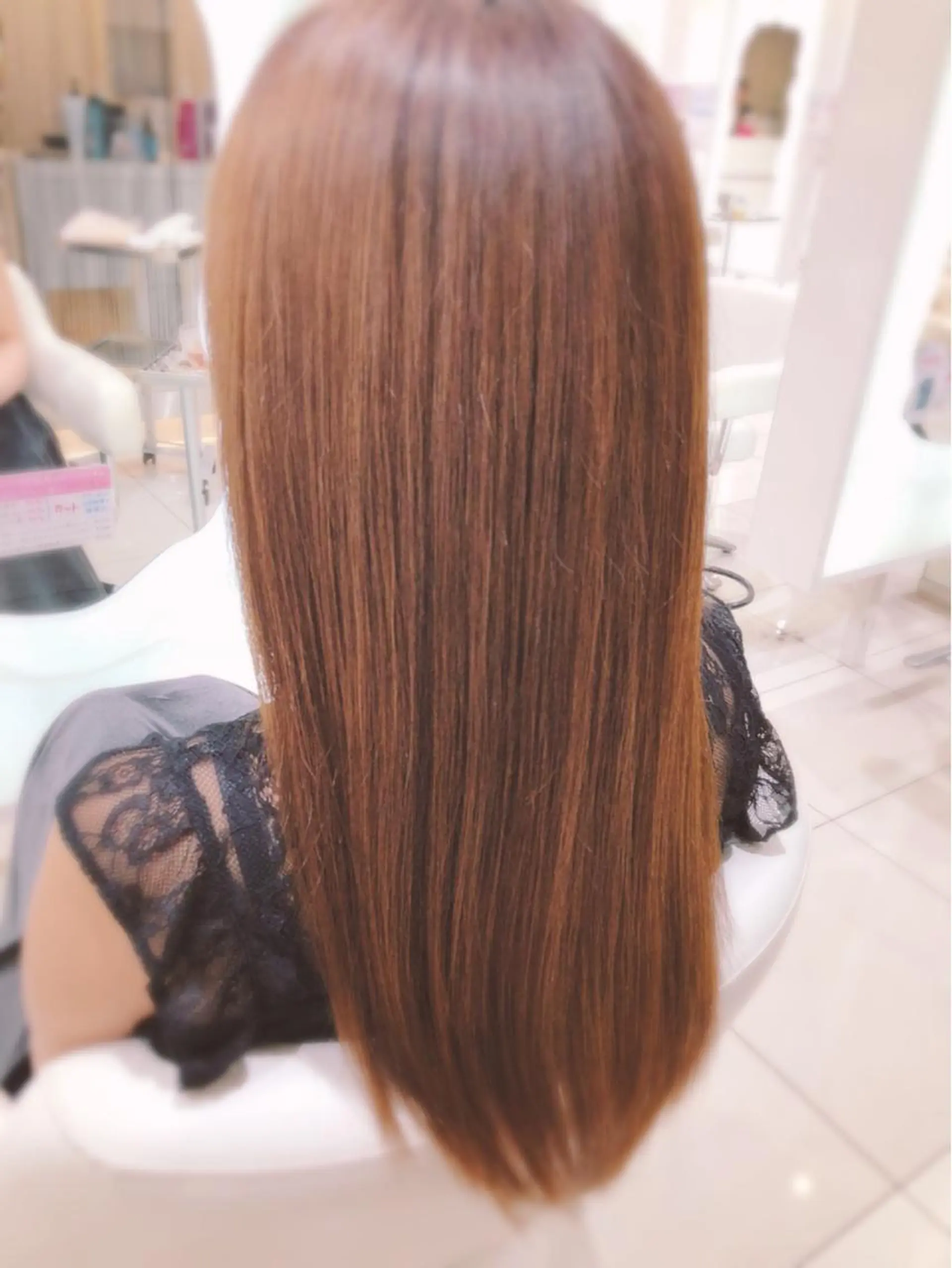 ロング カット ヘアカラー トリートメント 上田 篤史のヘアスタイル