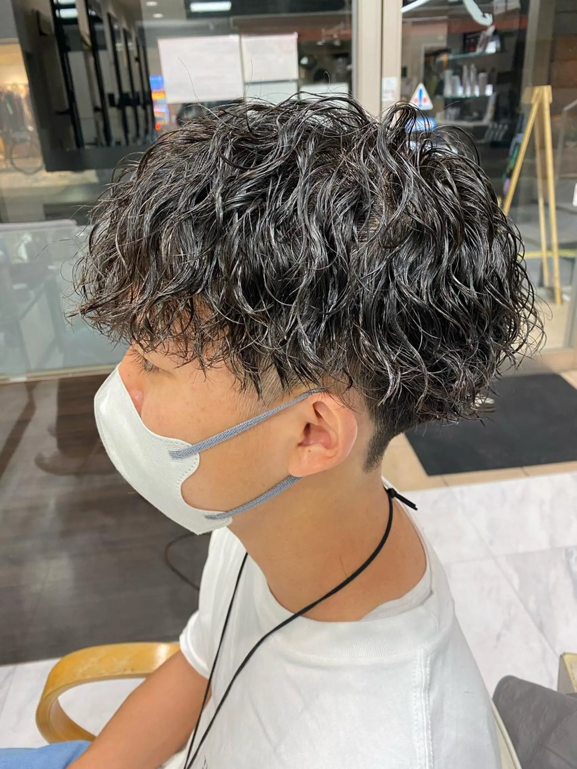メンズ カット パーマ 🌴パーマオタク🌴 長谷川　諒佑🌈のヘアスタイル