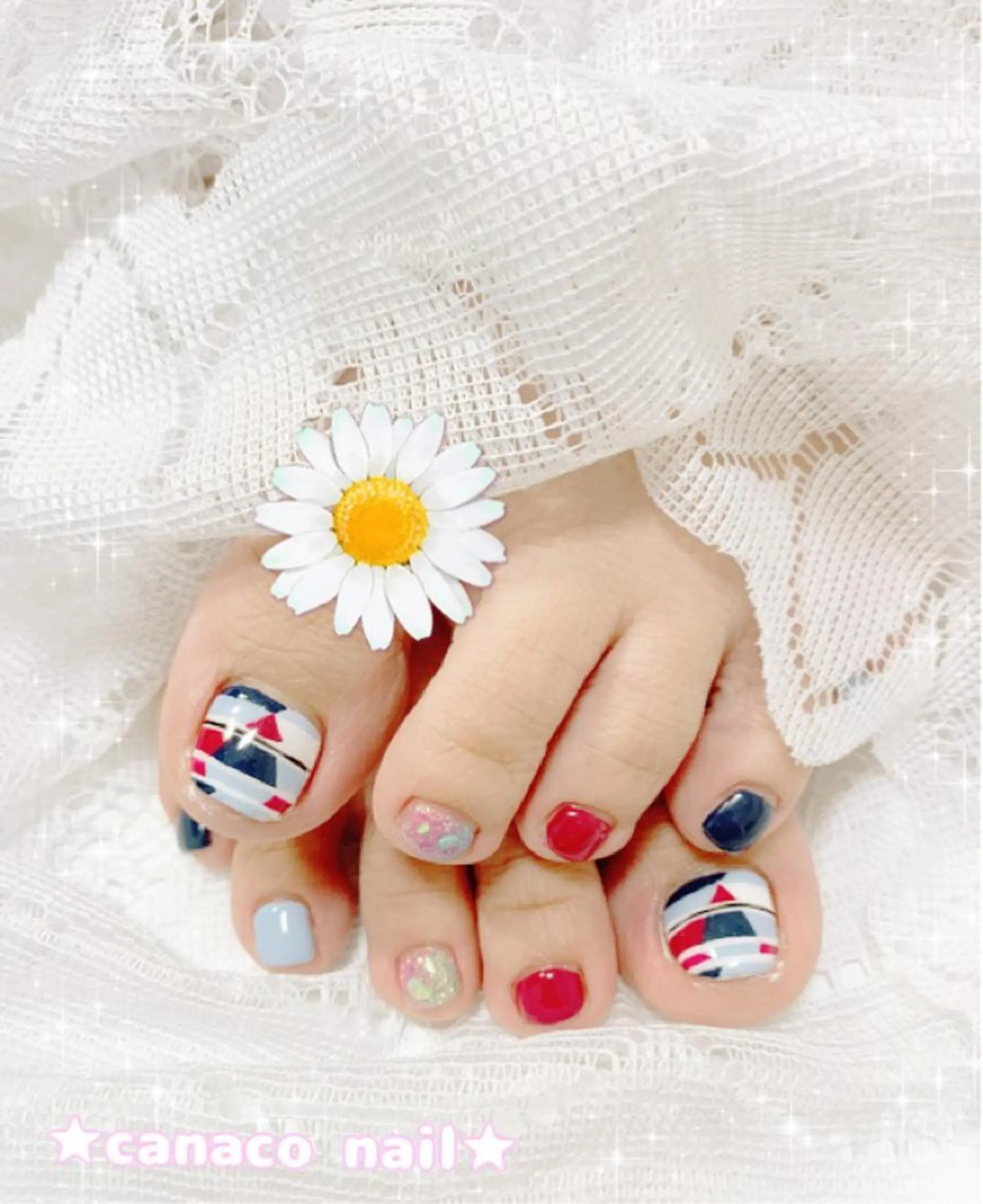ネイル フットネイル ベテランネイル cnc  nailのネイルデザイン