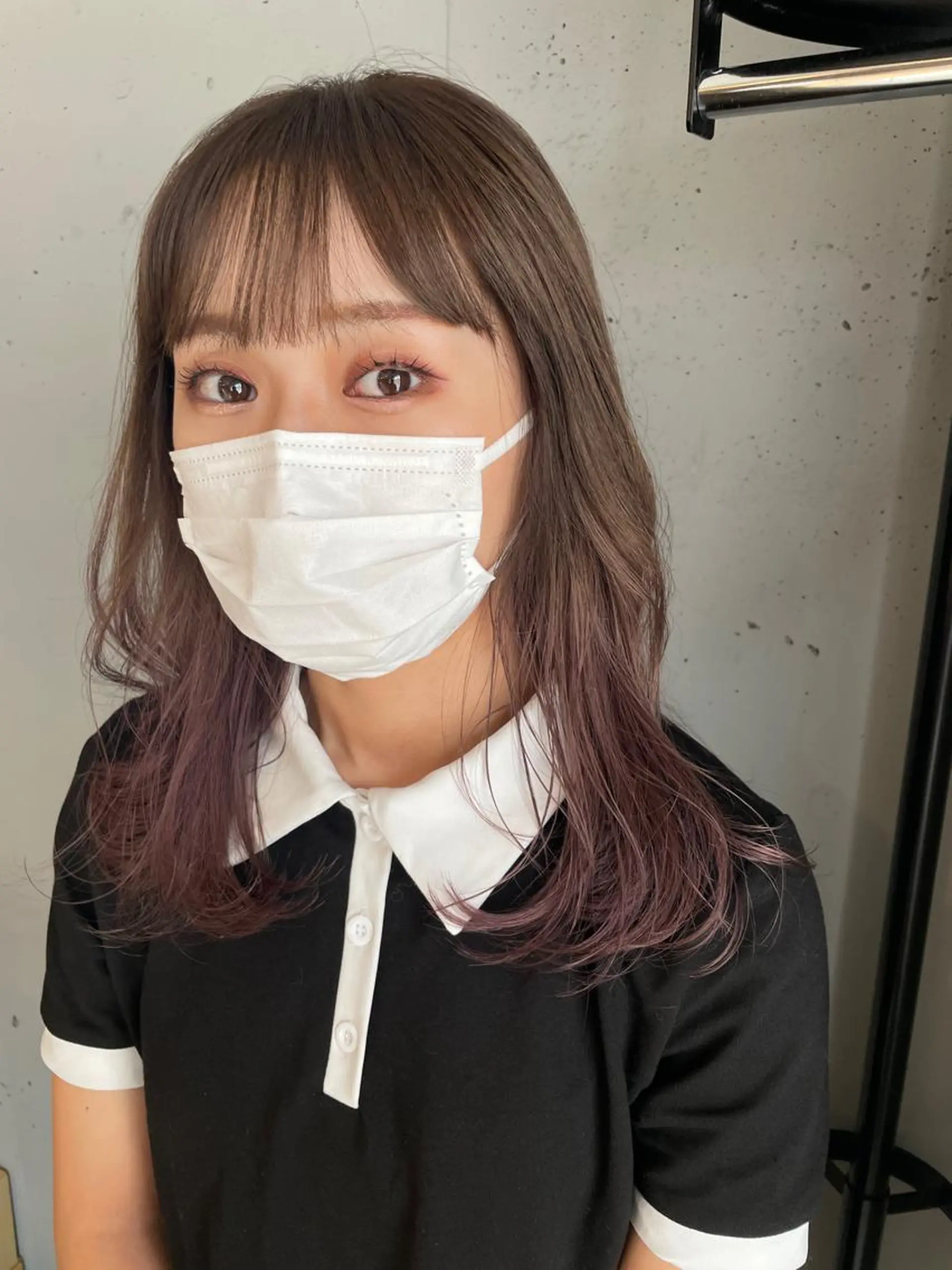 ロング カラー 東 みのりのヘアスタイル