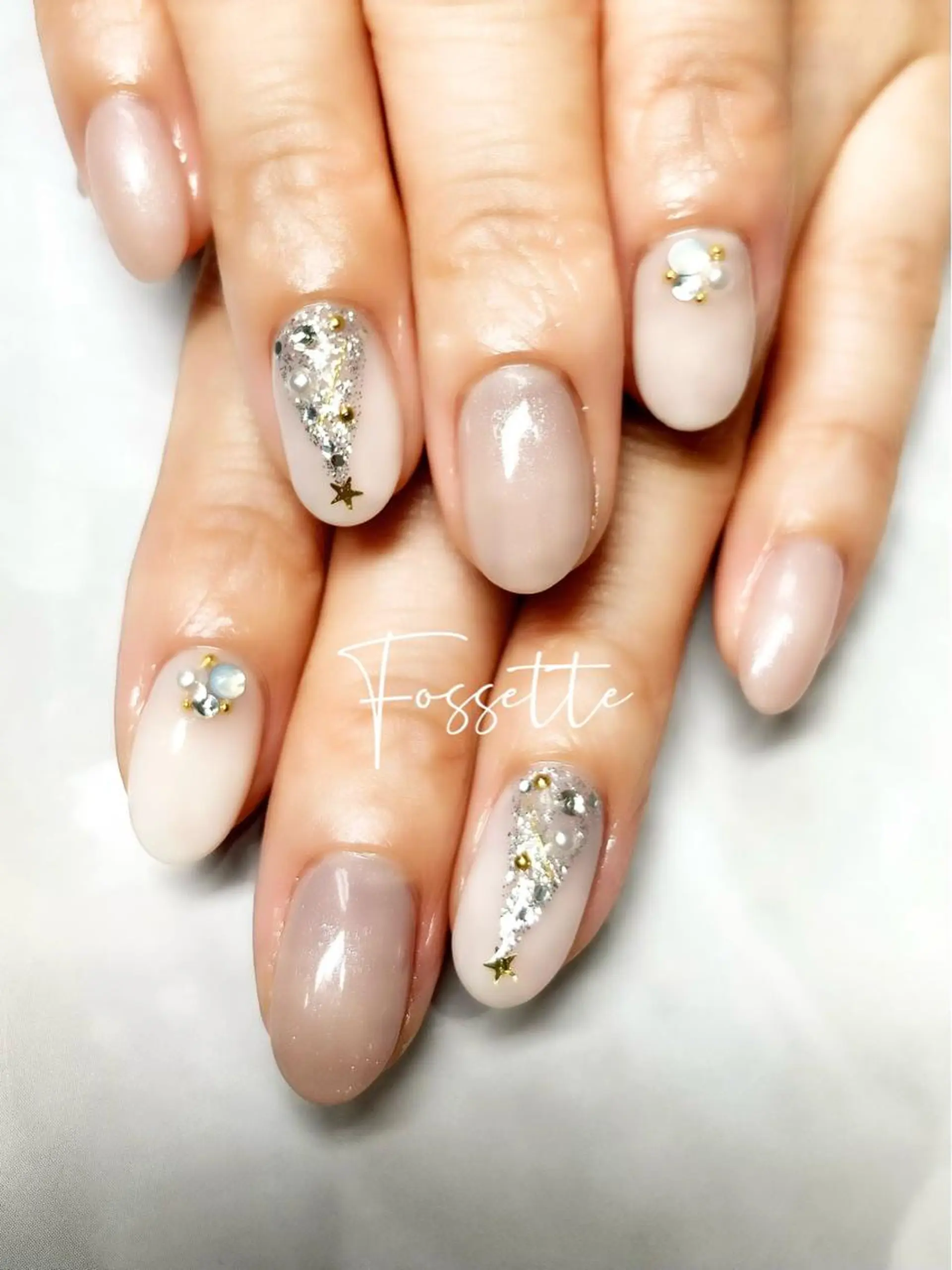 ネイル ワンカラーネイル 冬ネイル クリスマス nailsalon Fossetteのネイルデザイン