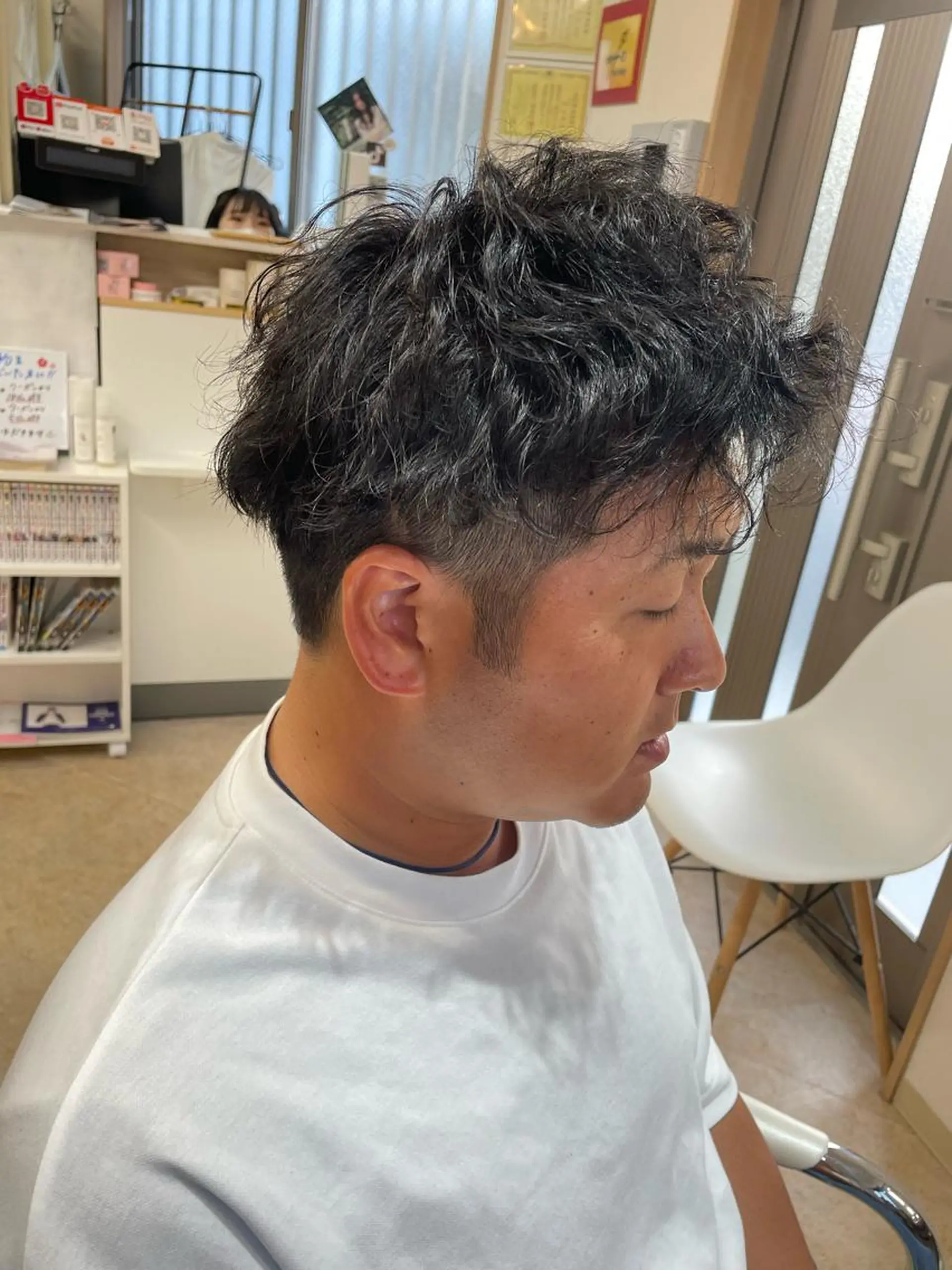 パーマ メンズ ケアブリーチ /髪質 改善/古橋圭史郎のヘアスタイル
