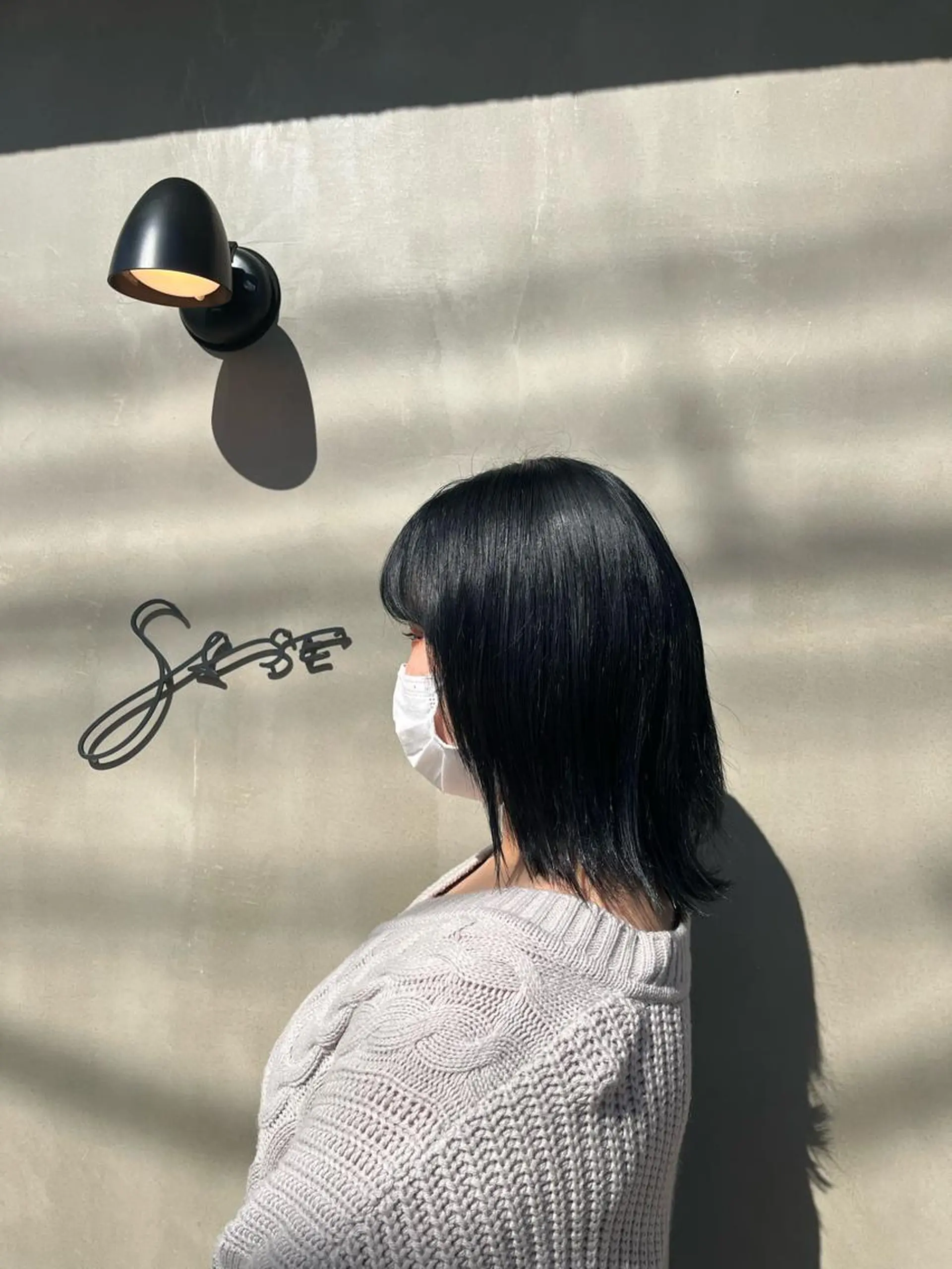 ミディアム カラー アッシュ ベージュカラー 黒髪 ブリーチ ブルーカラー ヘアカラー 🌼あんなtrend color🌼のヘアスタイル