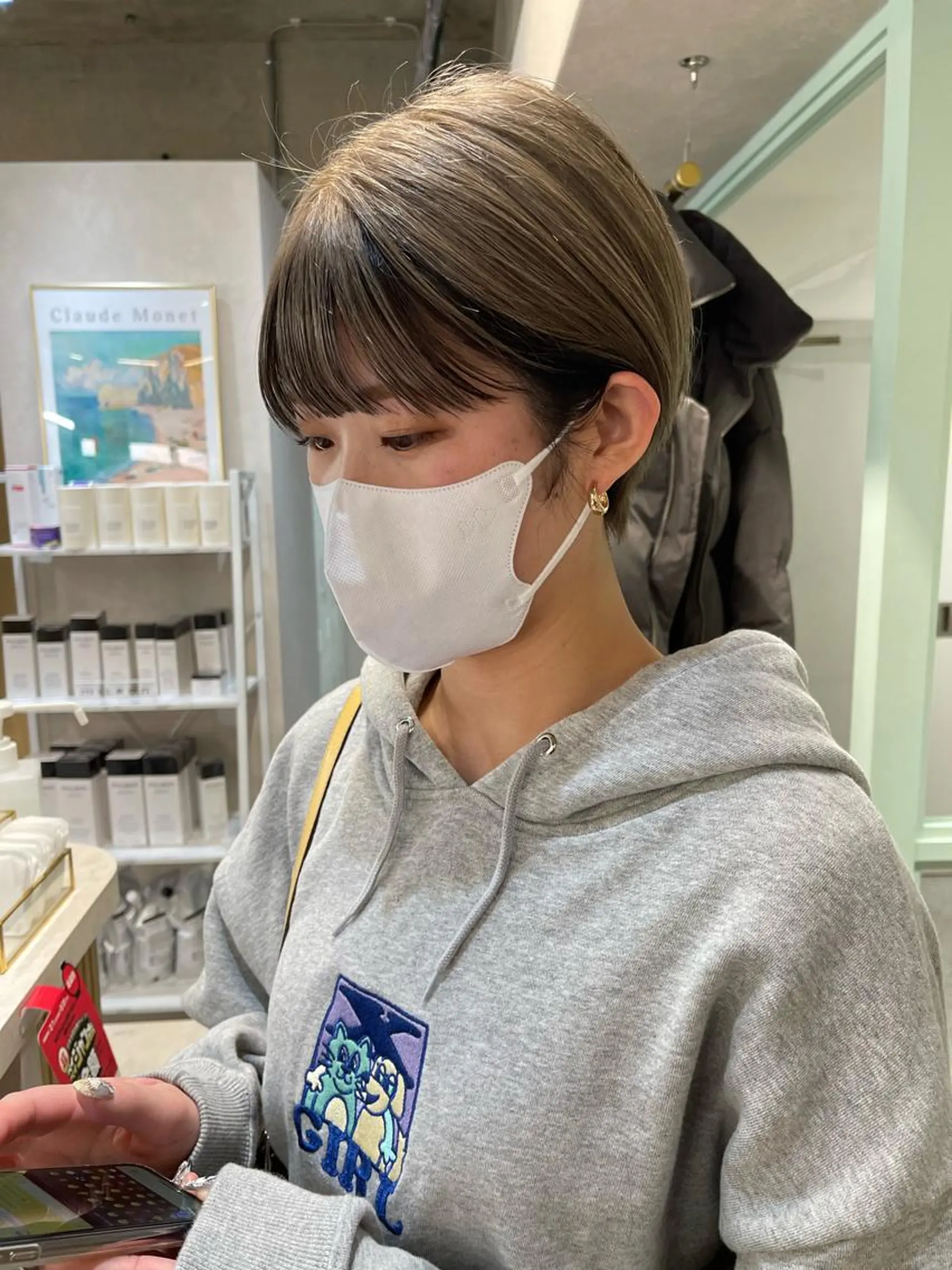 ショート ヘアカラー 早瀬裕之 パーマのヘアスタイル