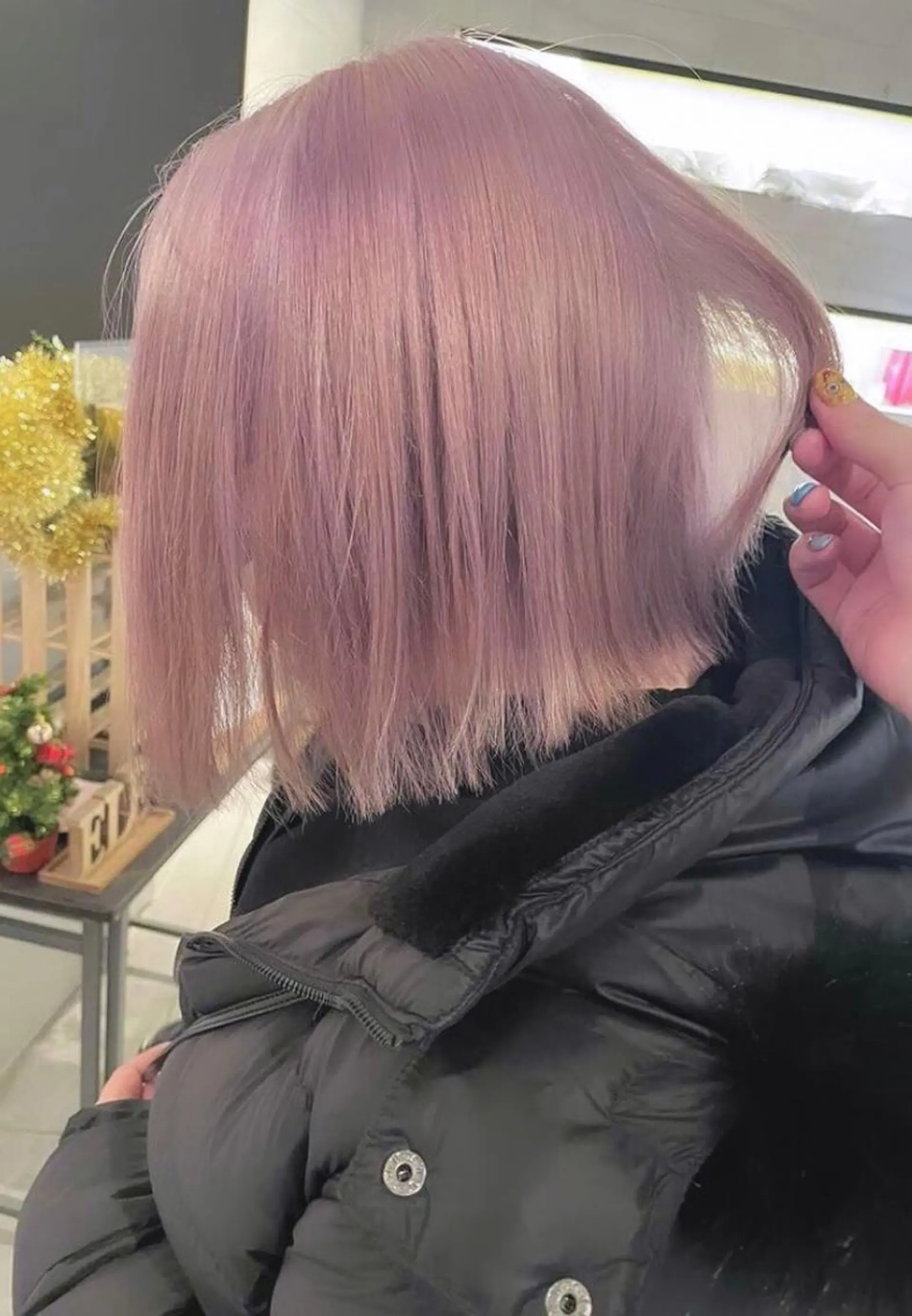 カラー 赤みゼロカラー 藤並純のヘアスタイル