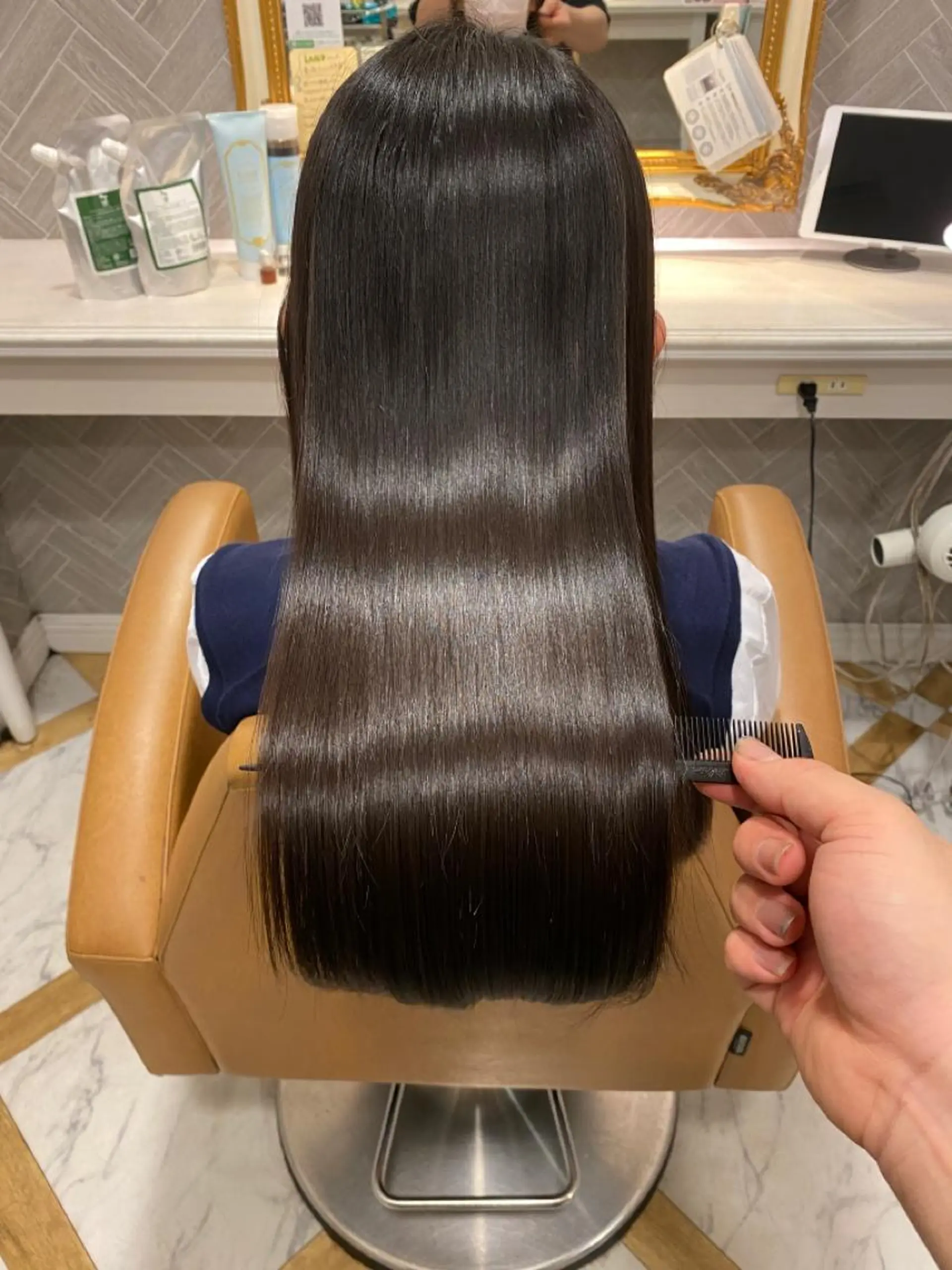 セミロング 韓国ヘア/艶カラー /田中悠佑のヘアスタイル