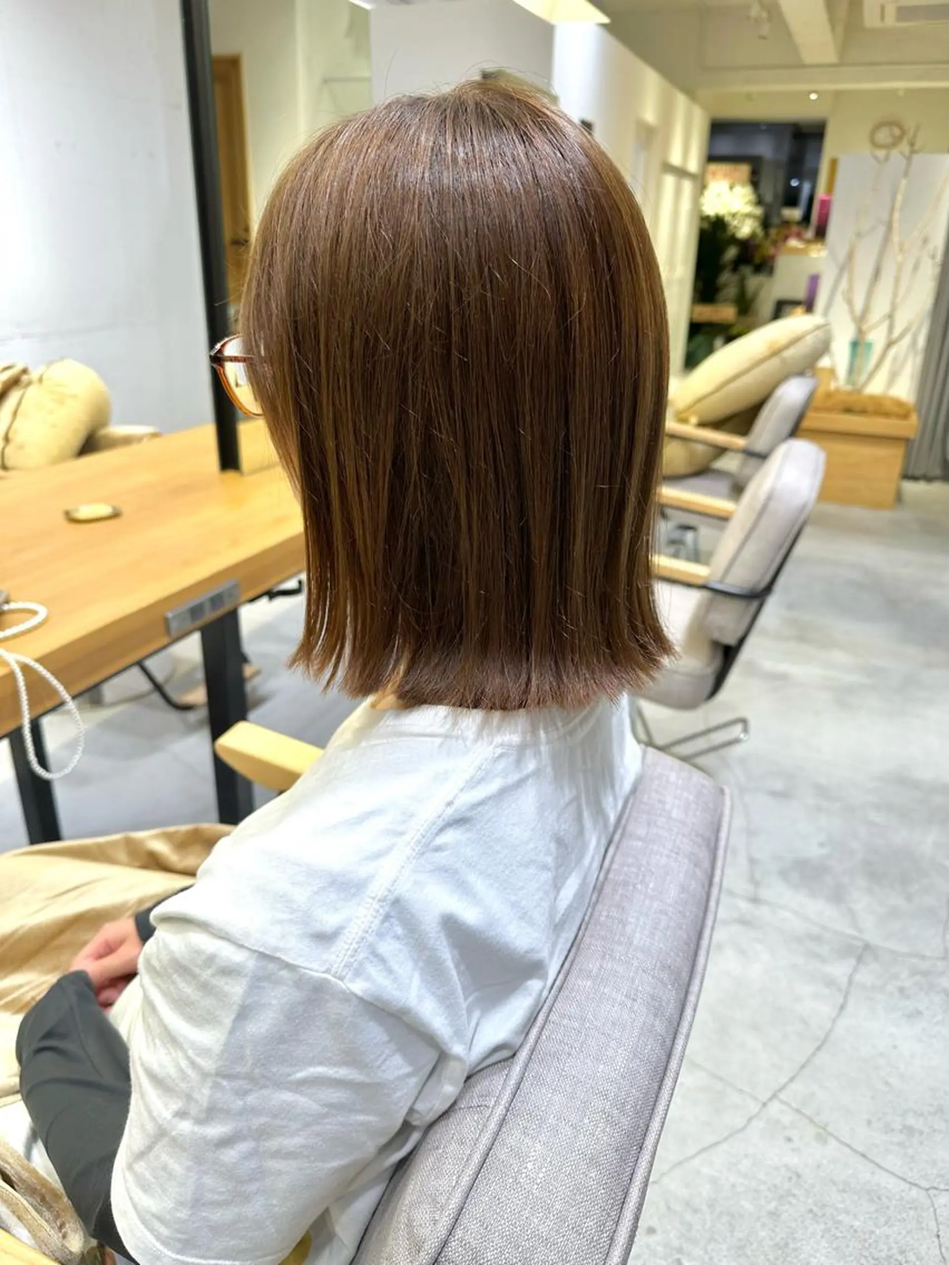 ショート カット ヘアカラー トリートメント 上野湧太 髪質改善/艶カラーのヘアスタイル