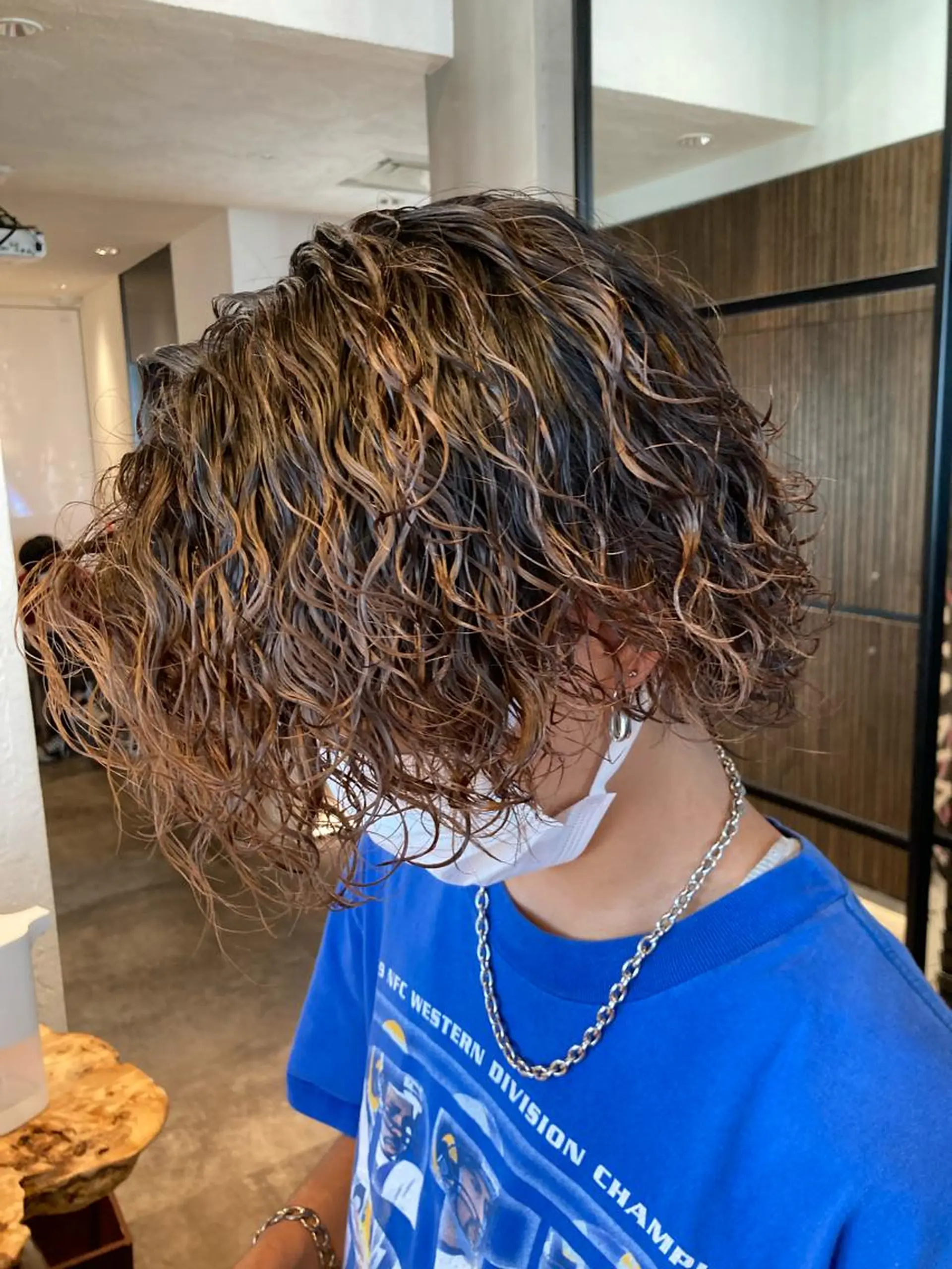 ショート パーマ メンズ カット パーマ トリートメント fifth JINGUMAE所属・波巻きスパイラルパー マ/シャドウパーマ駿のヘアスタイル