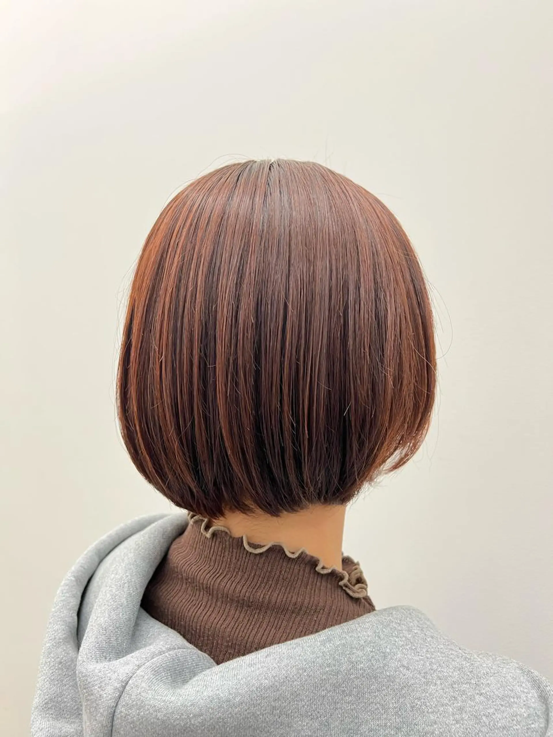 ショート カラー ブリーチ ブラウンカラー ブリーチなしカラー オレンジ オレンジブラウン ヘアカラー Ami ブリーチ/ハイトーンのヘアスタイル