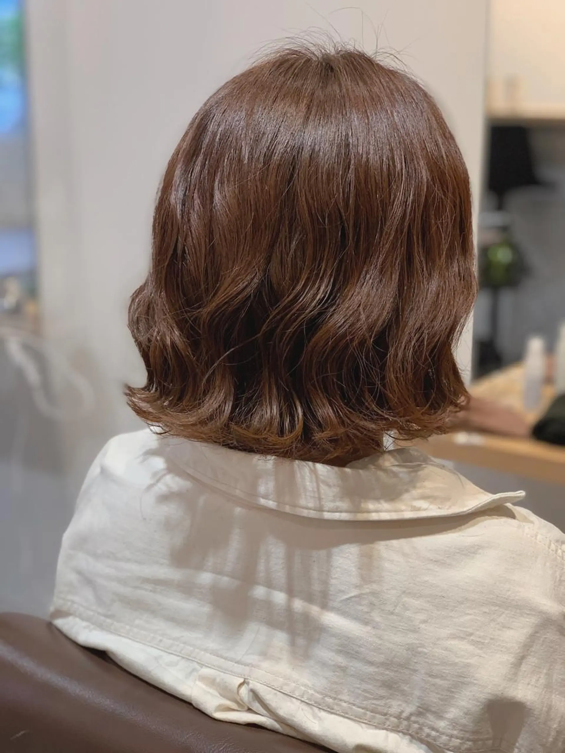 ミディアム ミディアムパーマ ヘアカラー MIA 菅原のヘアスタイル