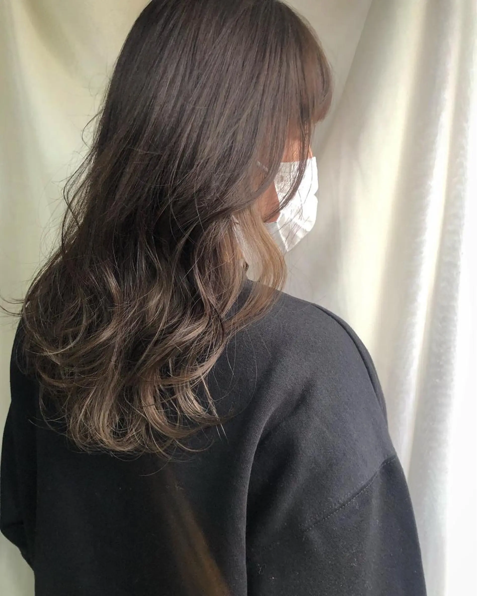ロング ヘアカラー 早瀬裕之 パーマのヘアスタイル
