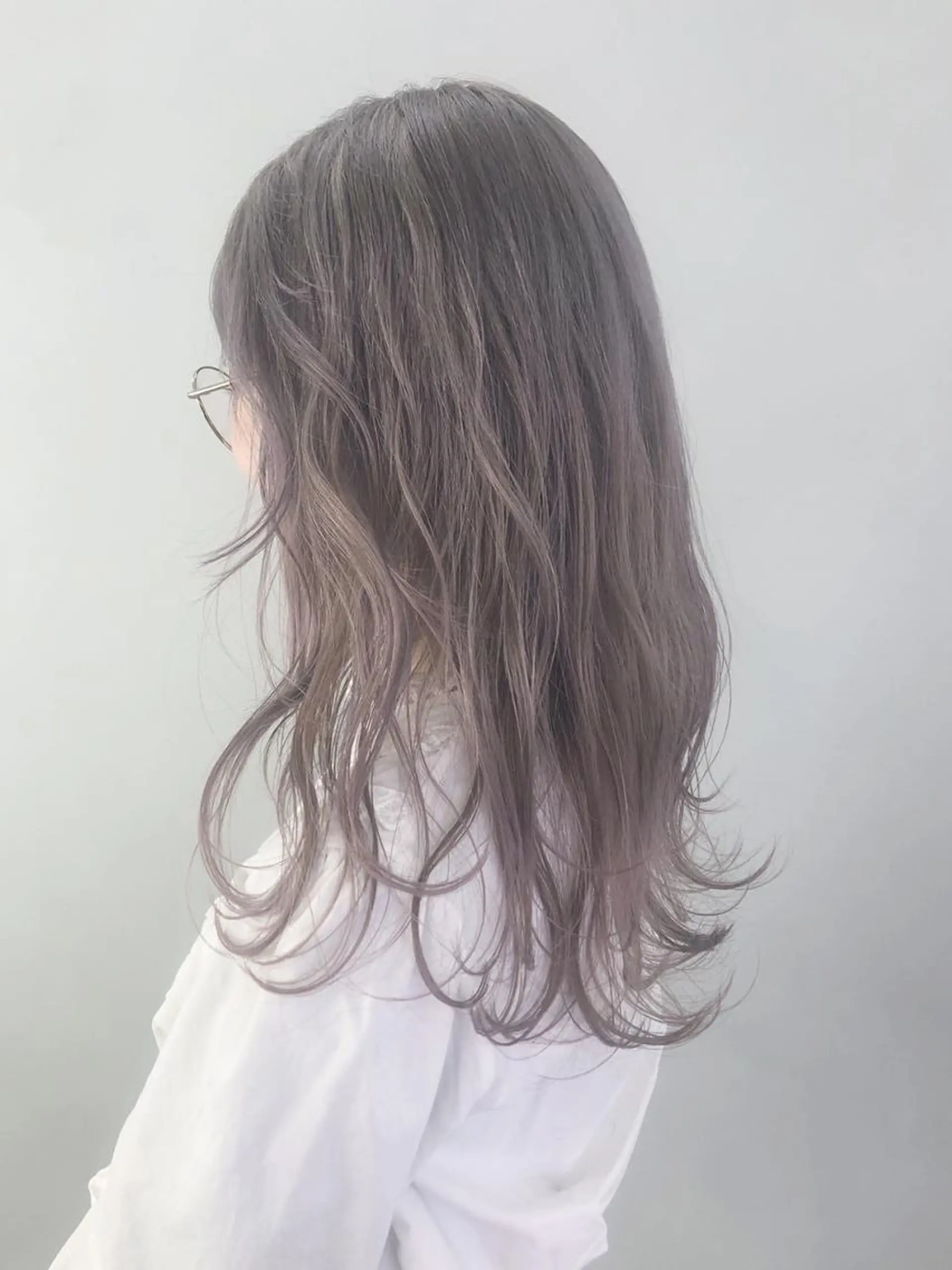 セミロング カラー パーマ ヘアアレンジ ラベンダーカラー ITbyALBUM 中野店のヘアスタイル