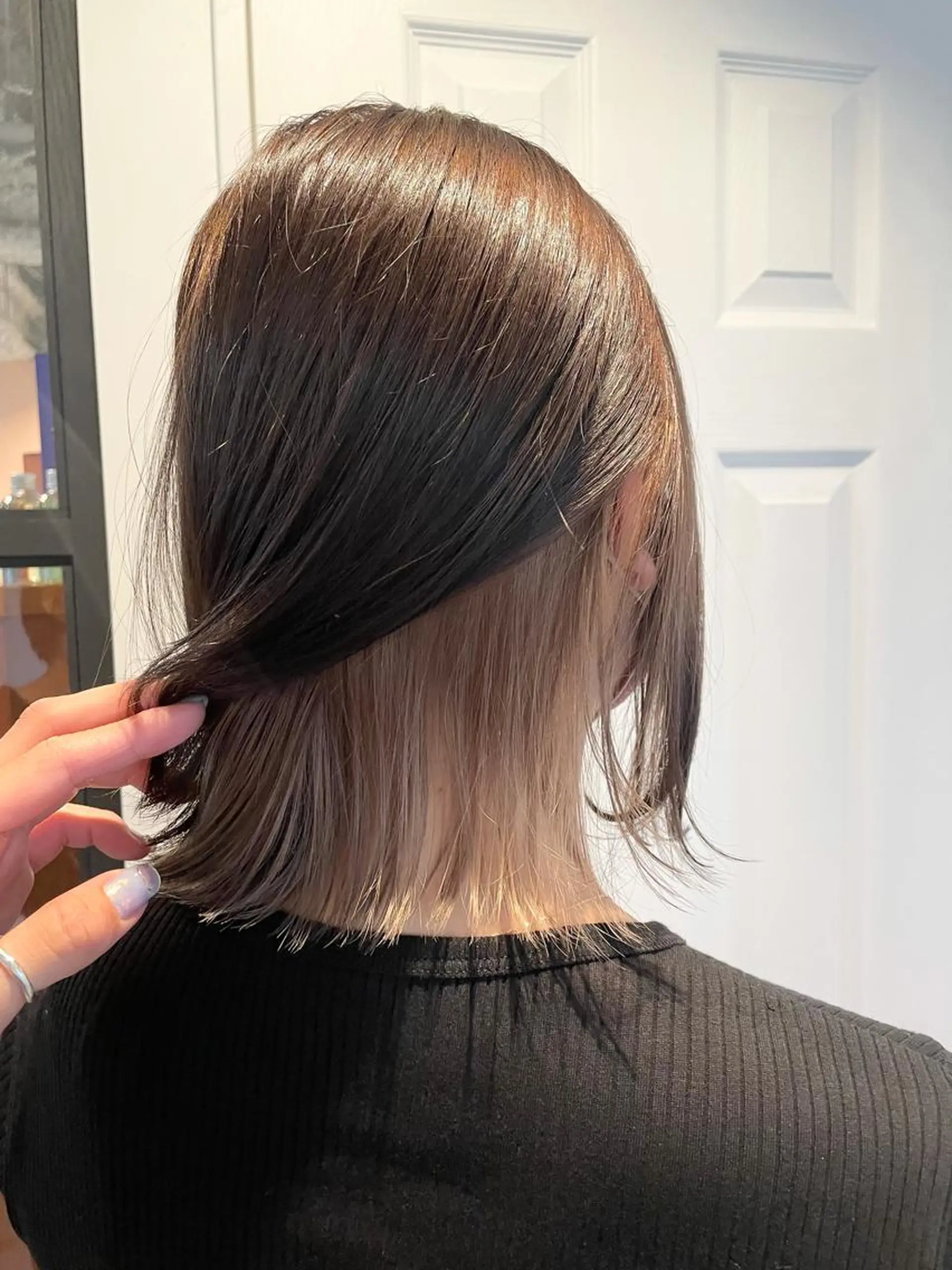 ミディアム カラー ベージュカラー ブラウンカラー ショコラブラウン 透明感カラー インナーカラー カット ヘアカラー 中目黒🌼 🌼ハナのヘアスタイル